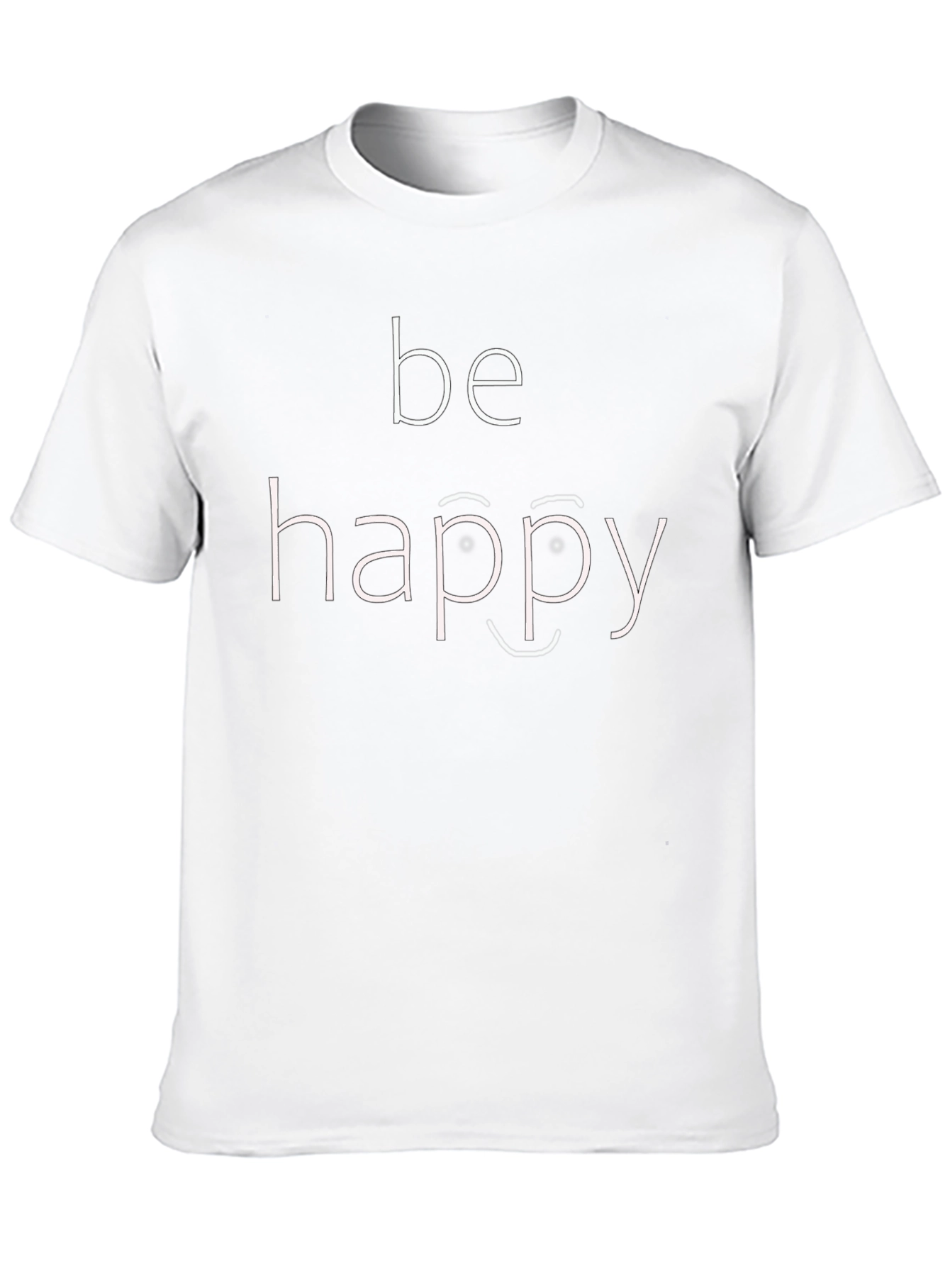 Be Happy Graphic Tee - Black
