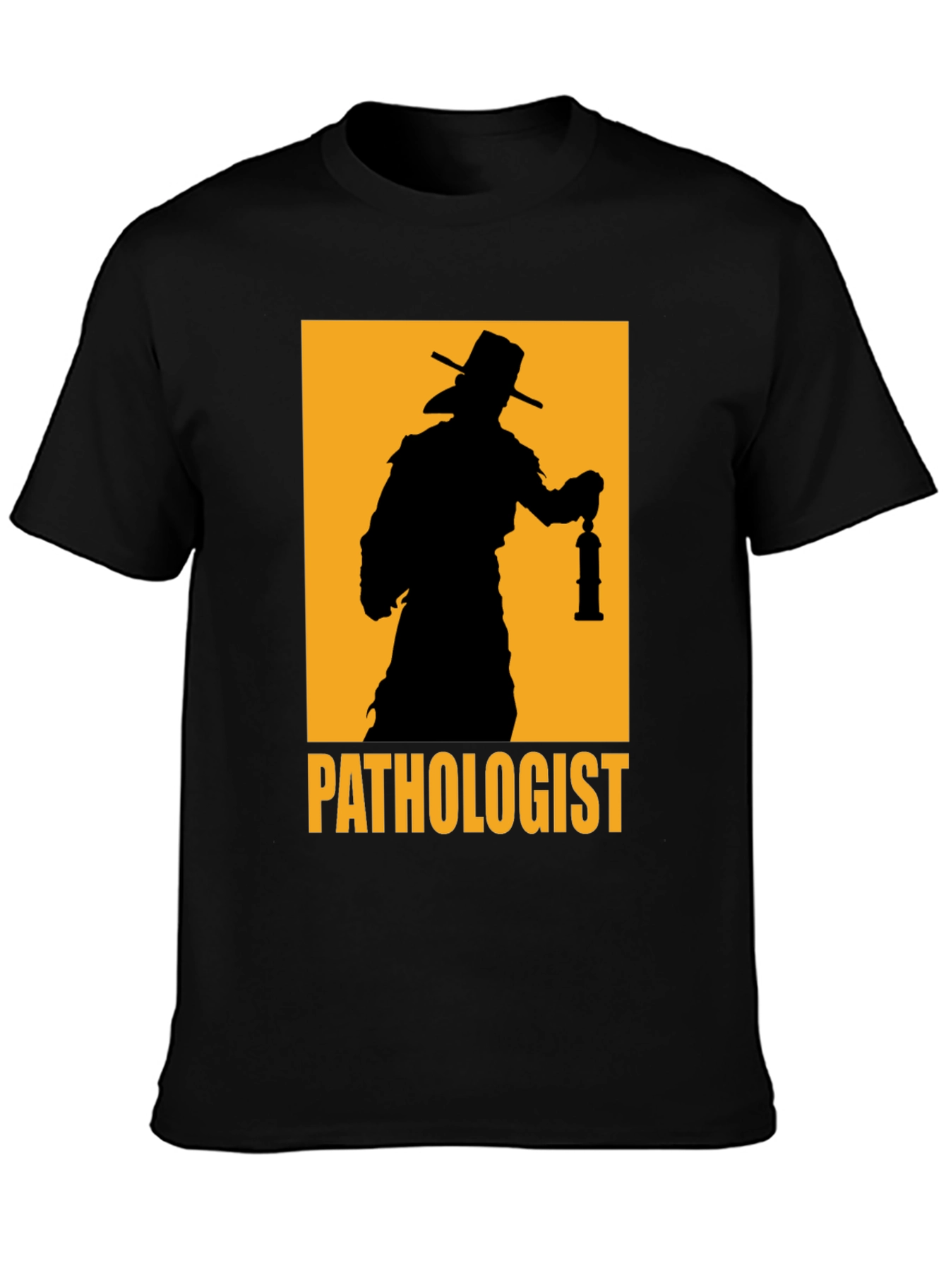 Pathologist T-Shirt - Plague Doctor Silhouette