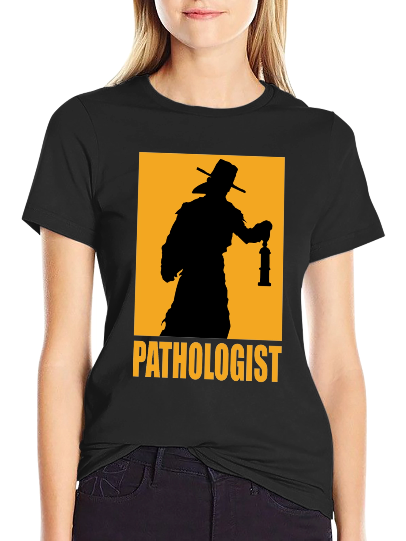 Pathologist T-Shirt - Plague Doctor Silhouette