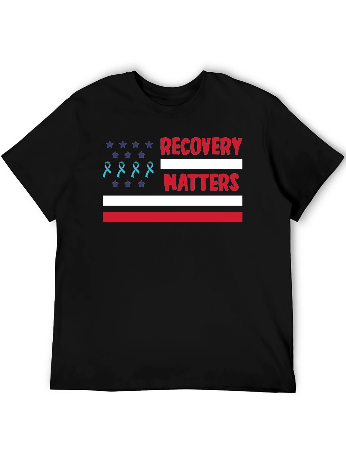 Recovery Matters American Flag T-Shirt