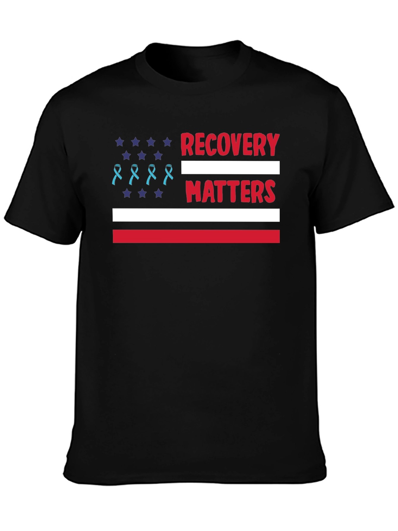 Recovery Matters American Flag T-Shirt