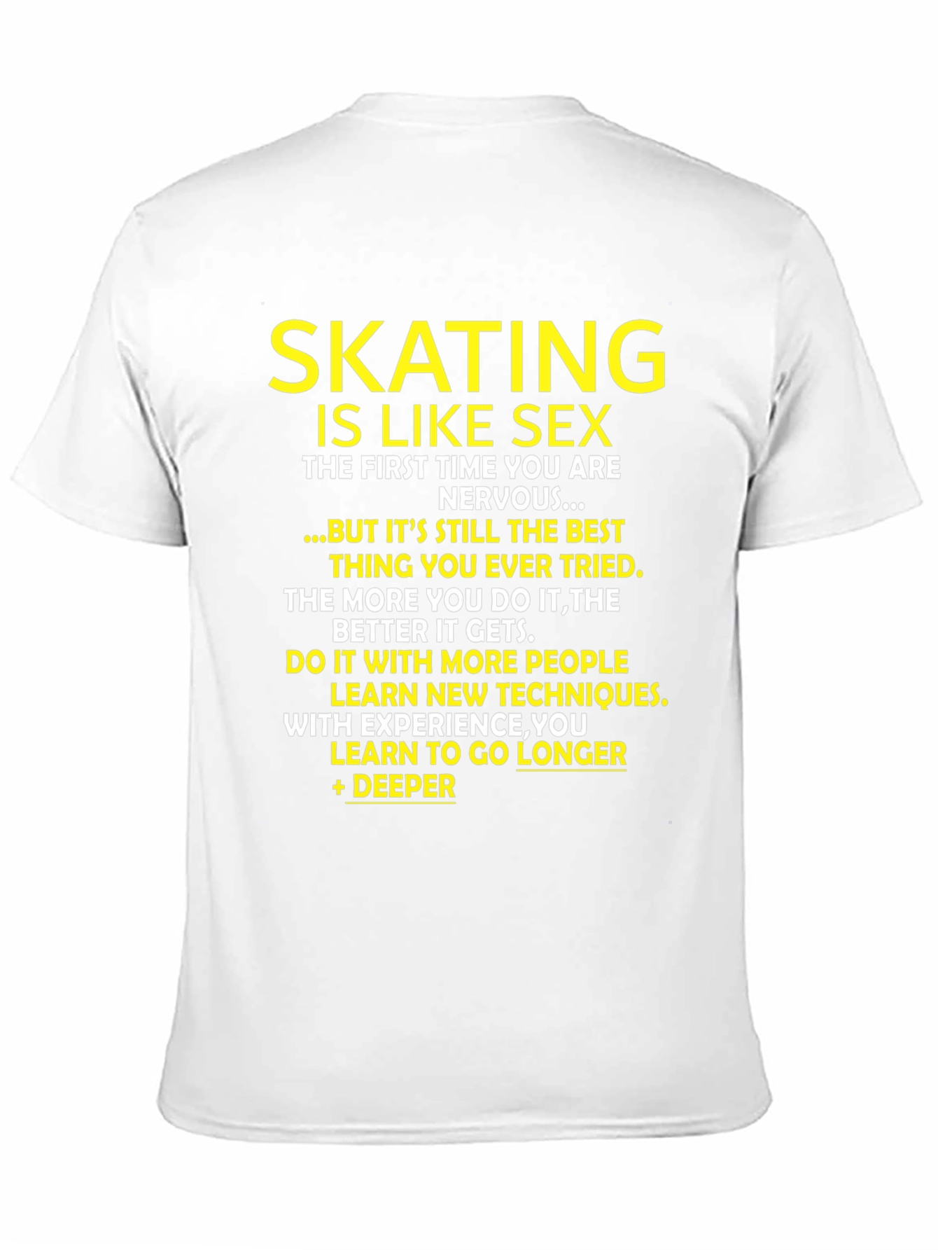 Skating is Like Sex Graphic T-Shirt