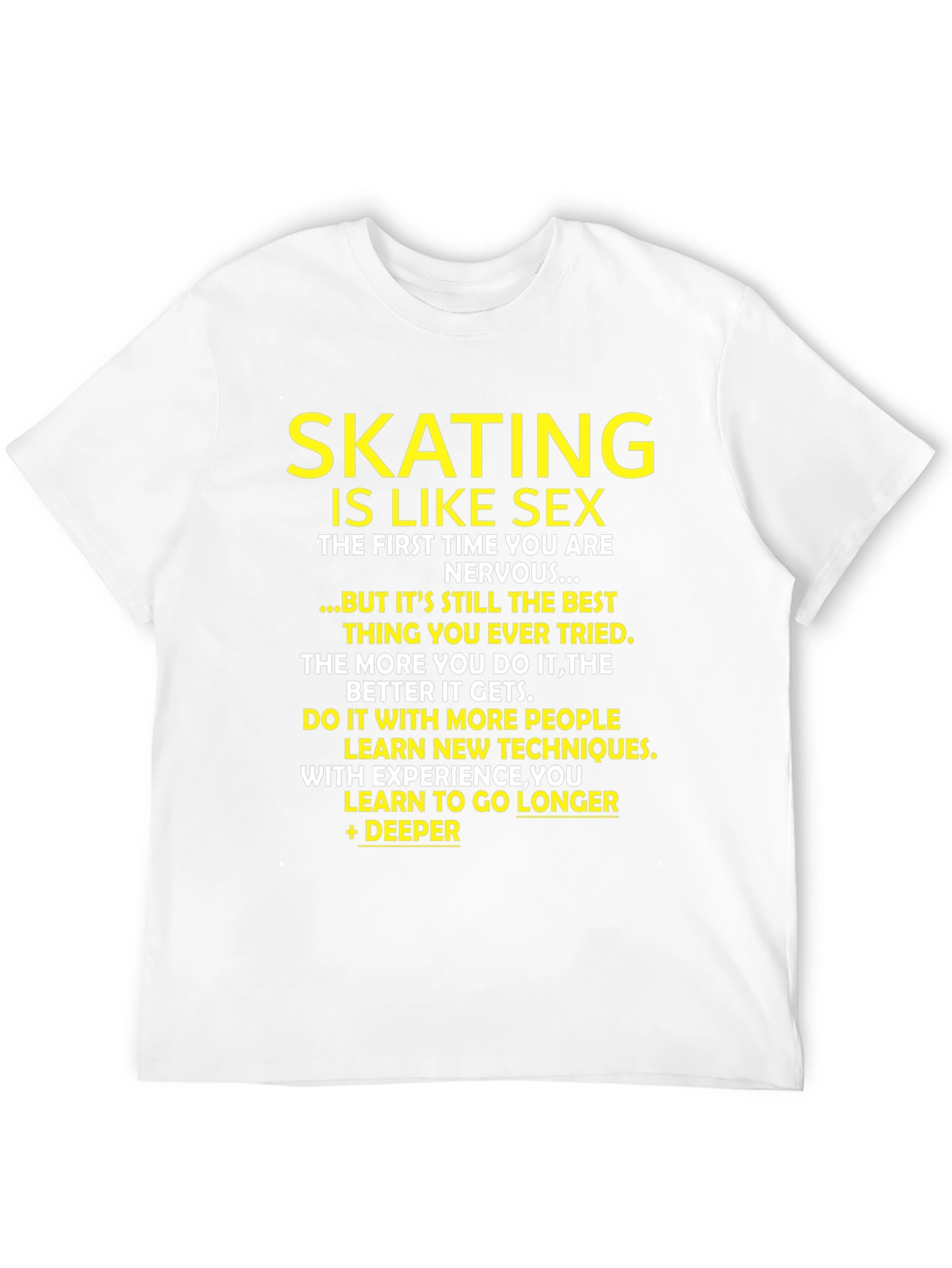 Skating is Like Sex Graphic T-Shirt