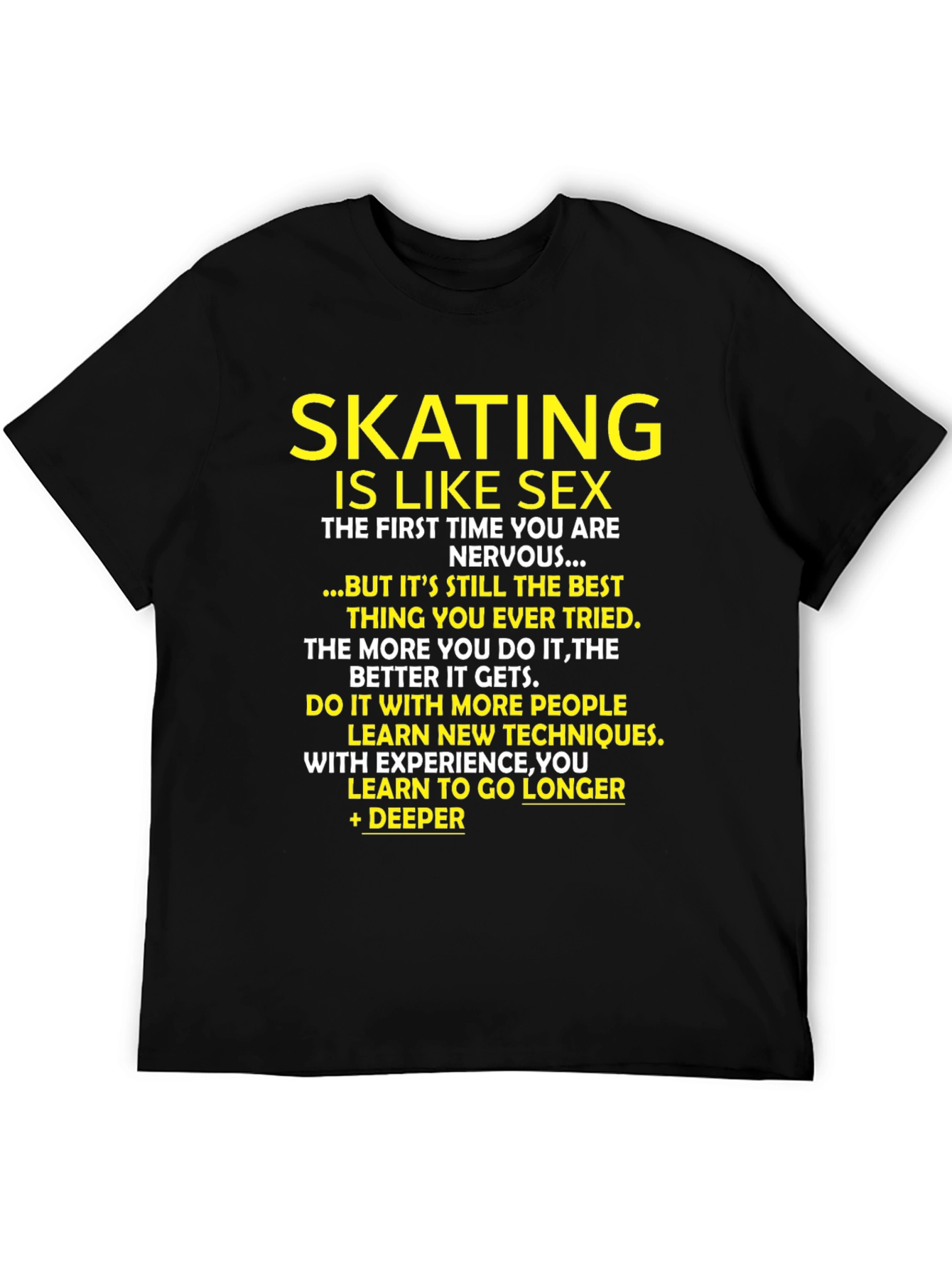 Skating is Like Sex Graphic T-Shirt