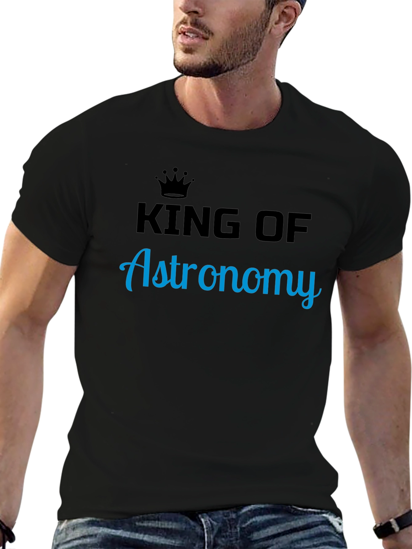 King of Astronomy Black T-Shirt