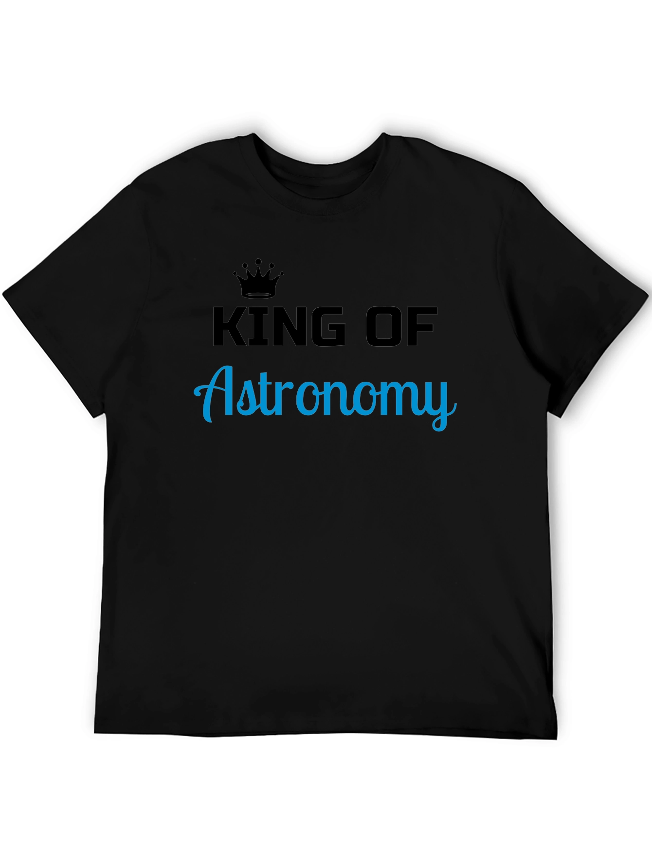 King of Astronomy Black T-Shirt