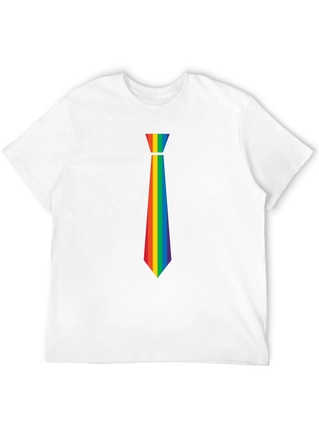 Rainbow Tie Graphic Tee - Pride Month Apparel