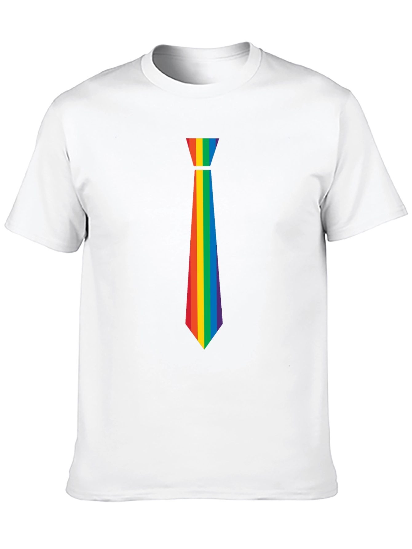 Rainbow Tie Graphic Tee - Pride Month Apparel