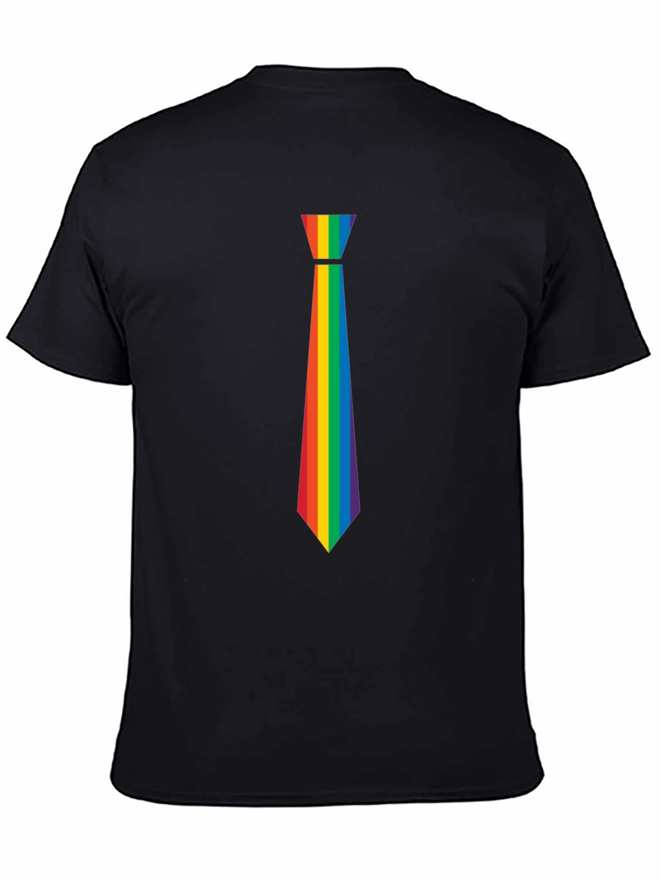 Rainbow Tie Graphic Tee - Pride Month Apparel