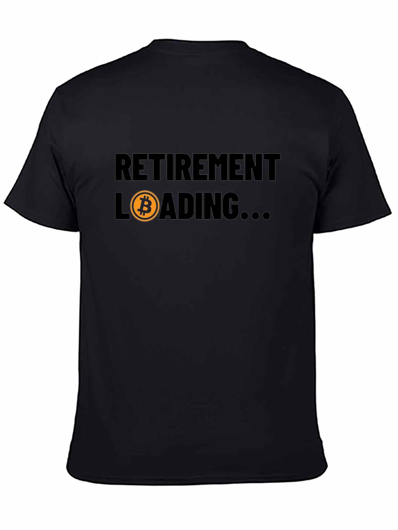 Bitcoin Retirement Loading Black T-Shirt