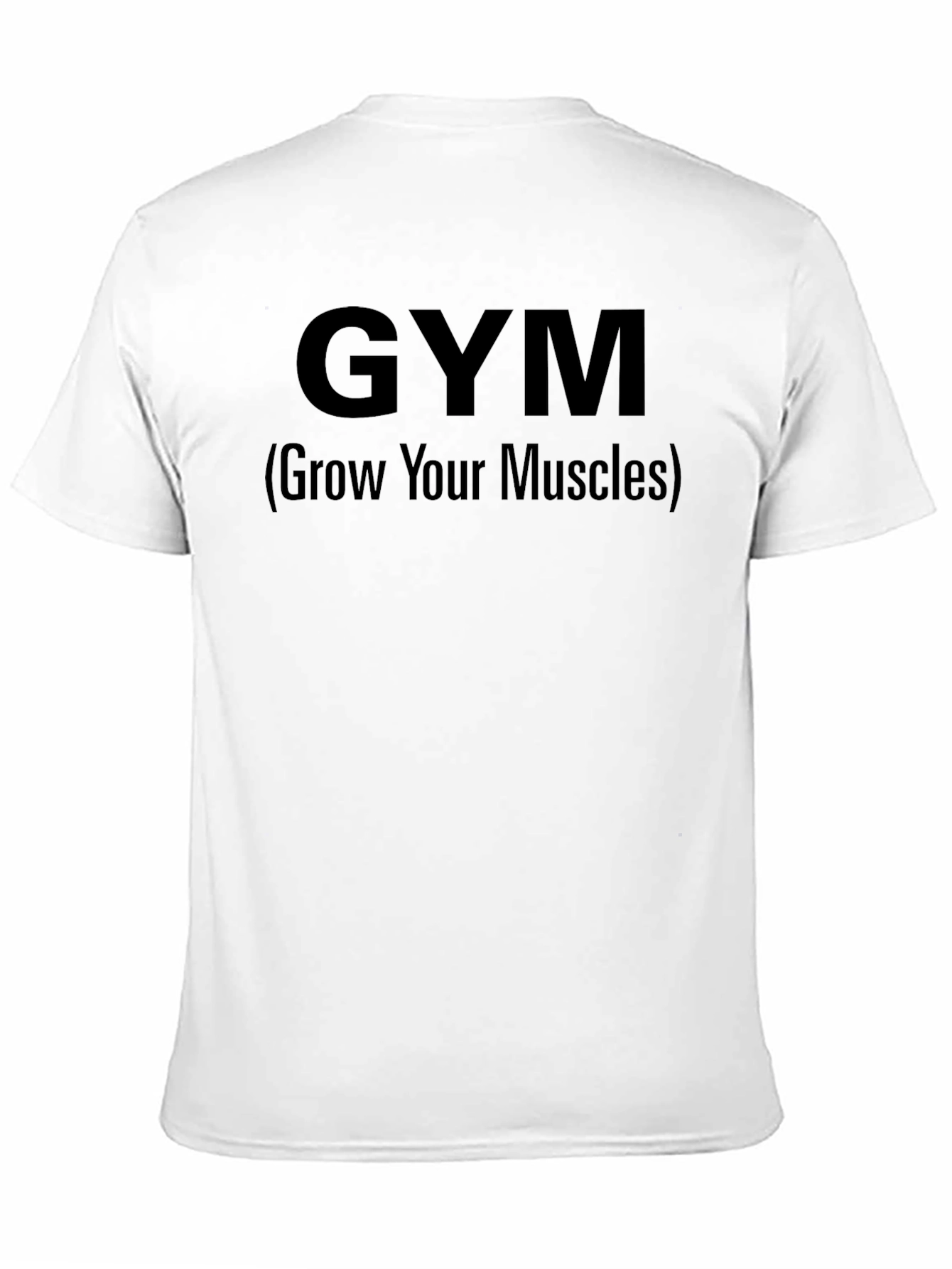 GYM (Grow Your Muscles) Black T-Shirt