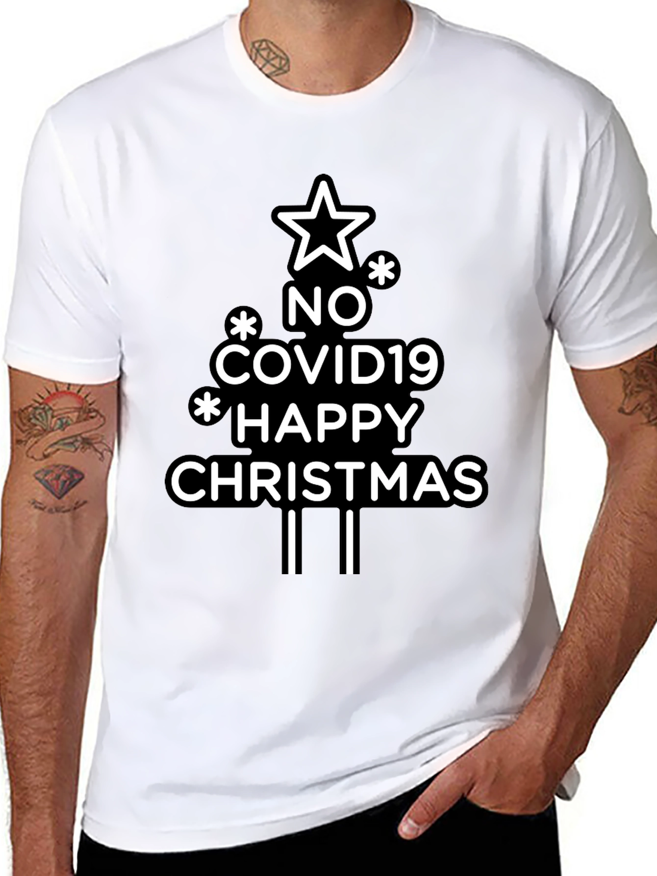 No Covid19 Happy Christmas T-Shirt