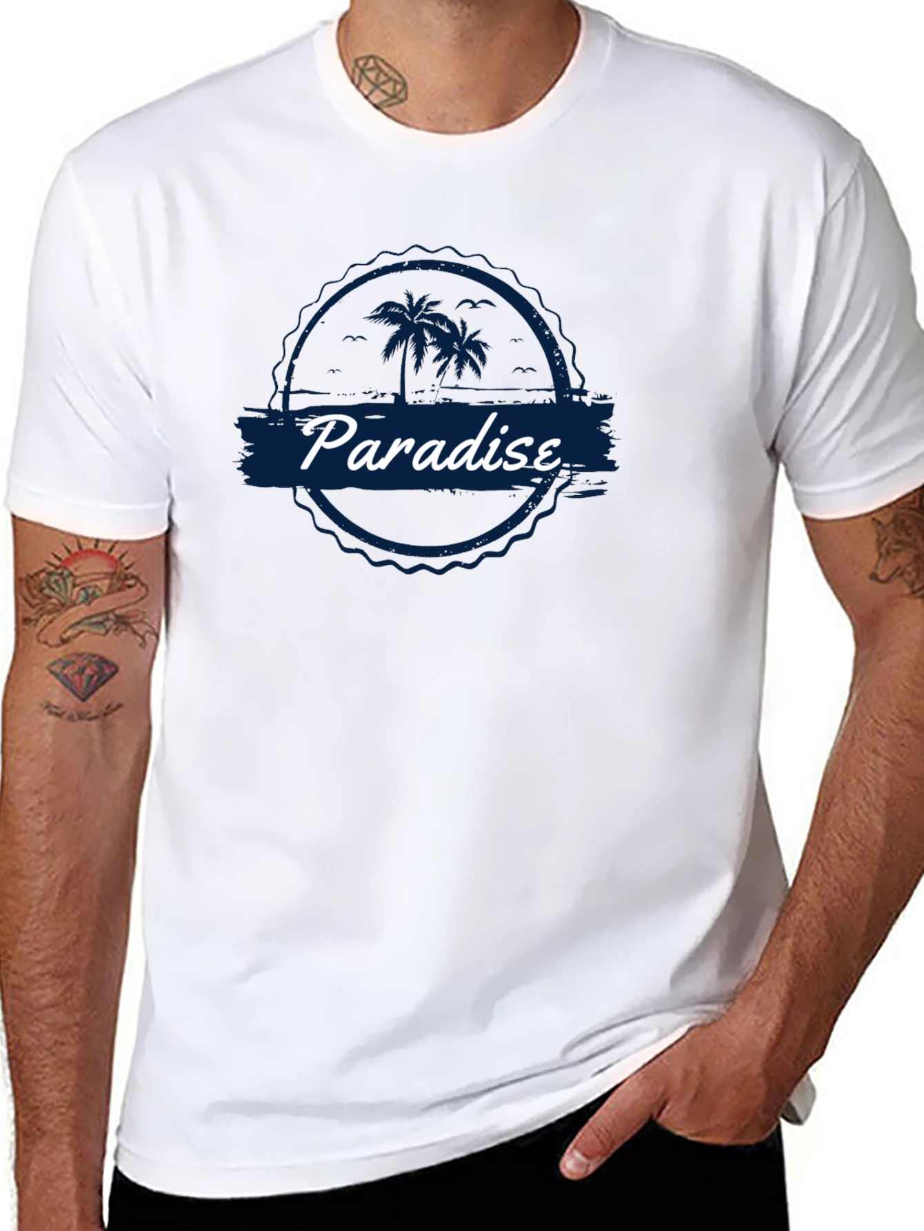 Paradise Graphic Black T-Shirt