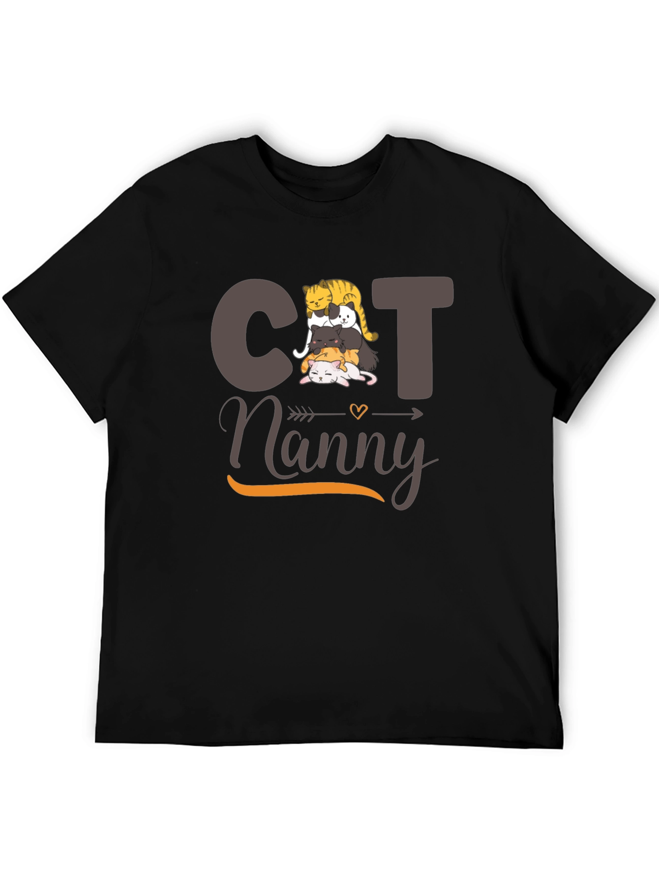 Cat Nanny T-Shirt - Cute Cat Stack Design