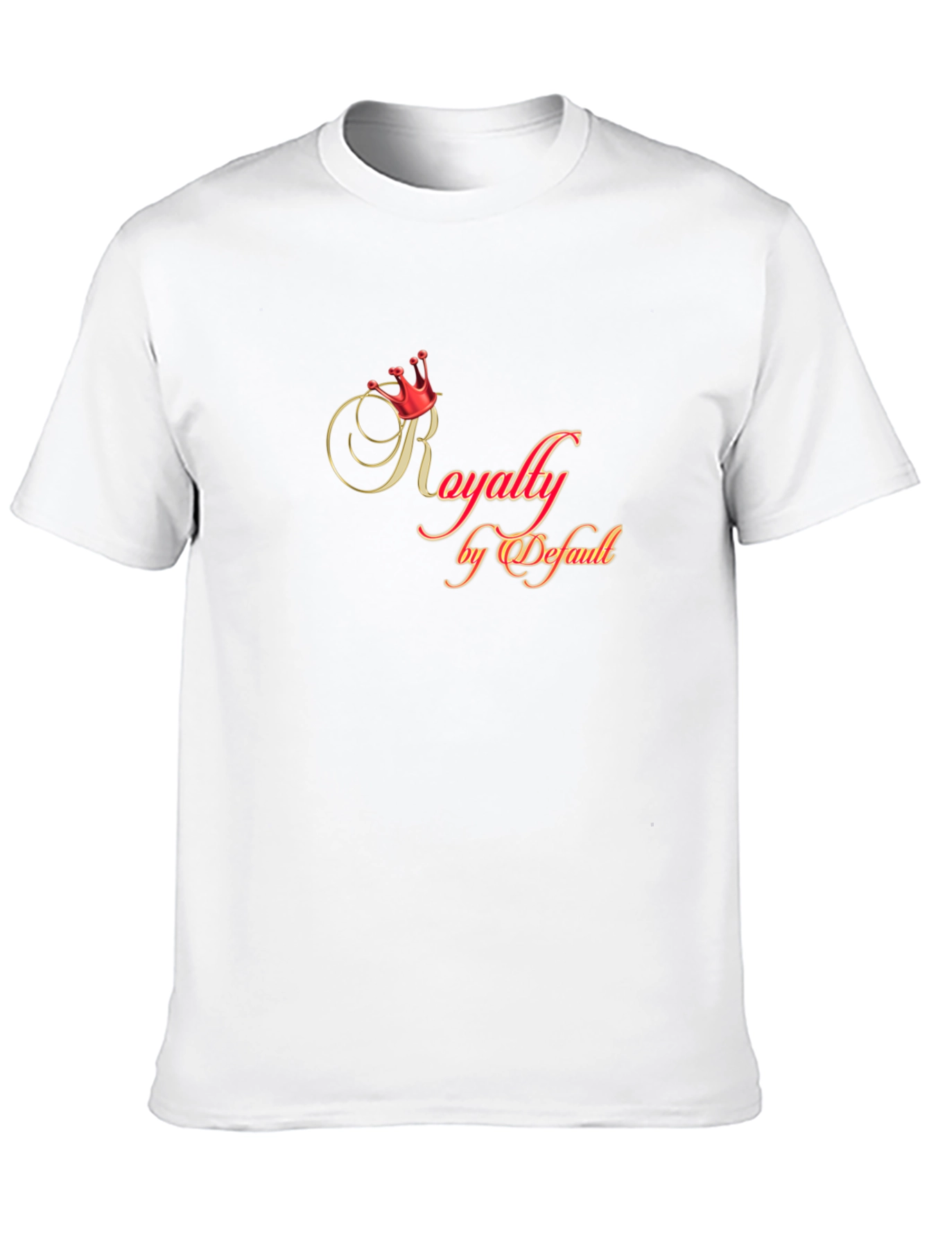 Royalty by Default Black Graphic T-Shirt