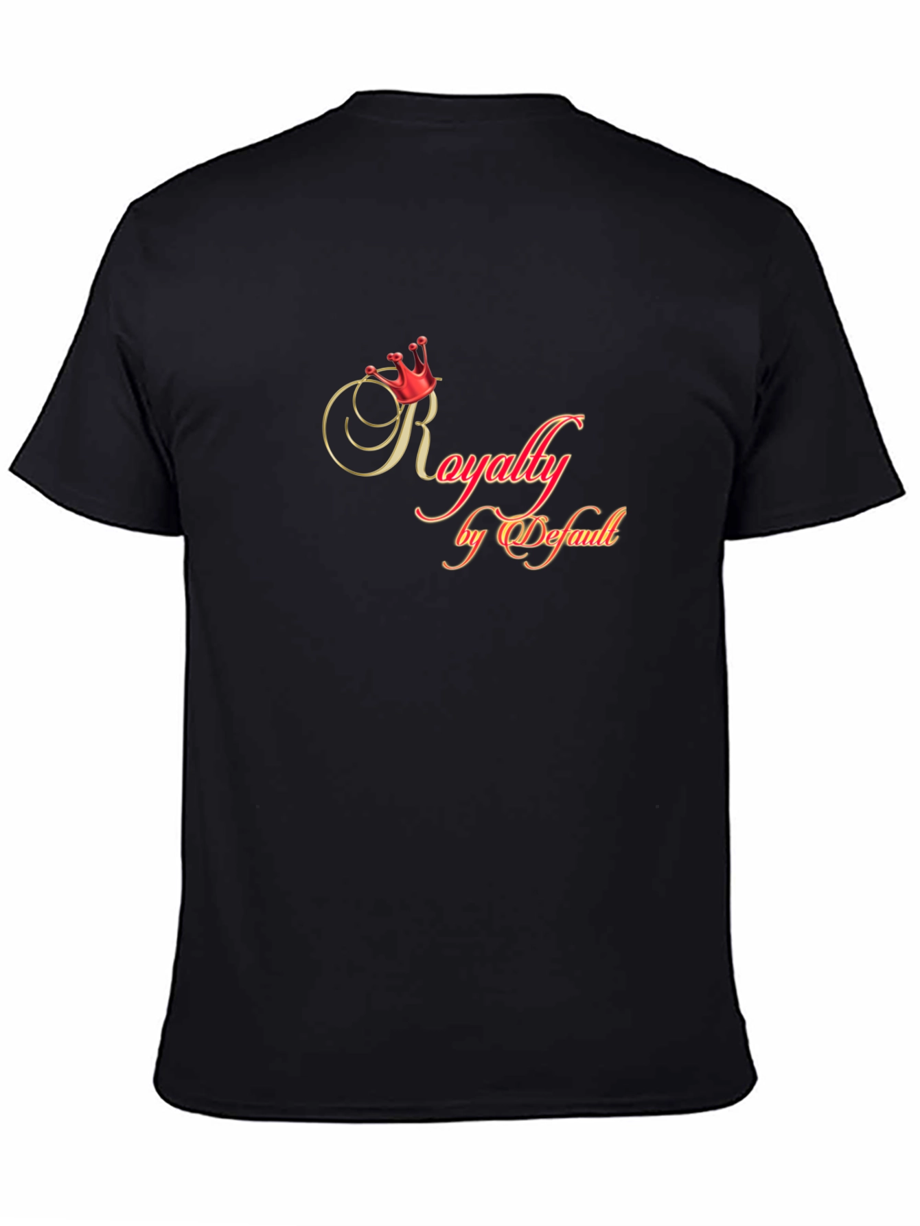 Royalty by Default Black Graphic T-Shirt