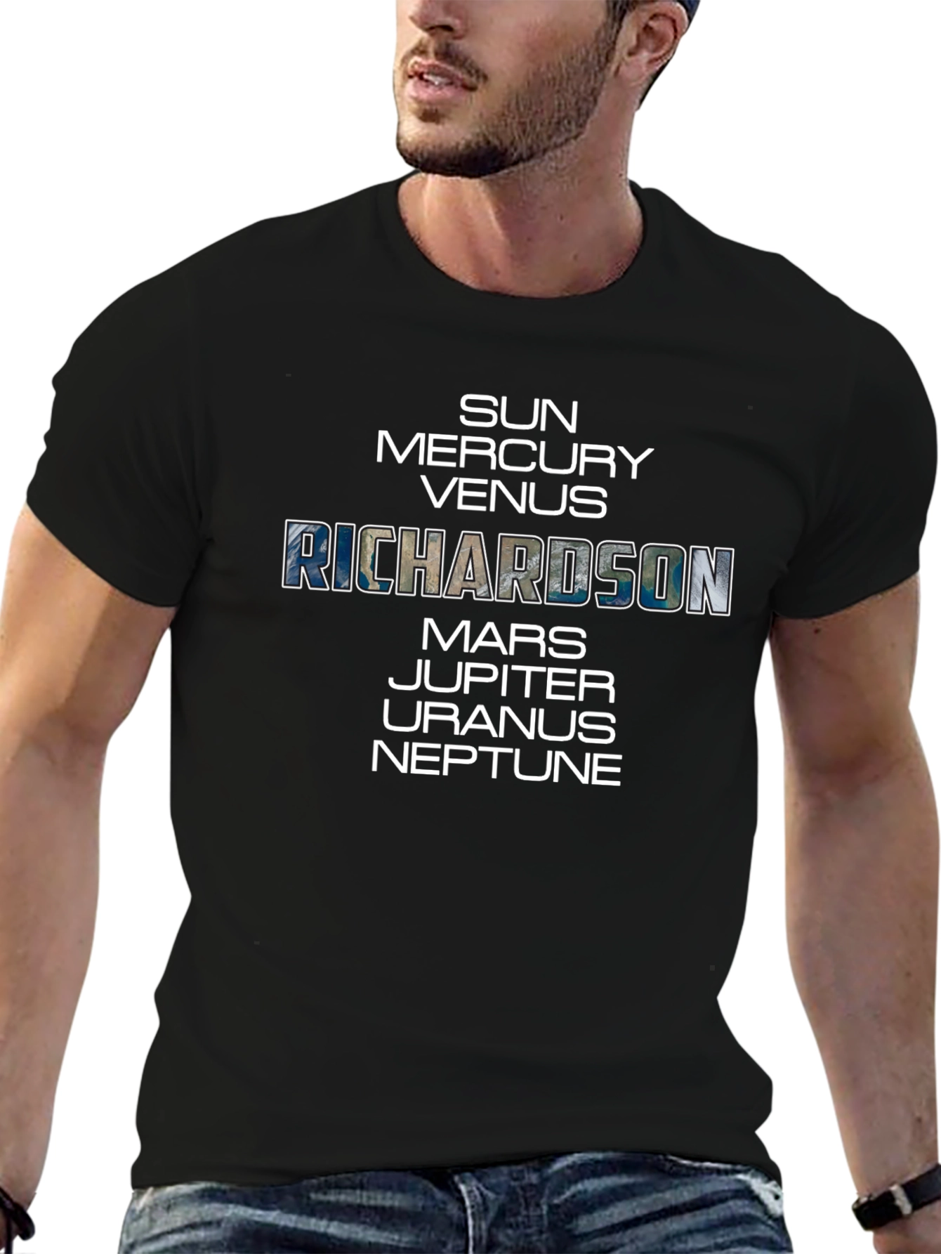 Planets Personalized T-Shirt | Unique Name Design