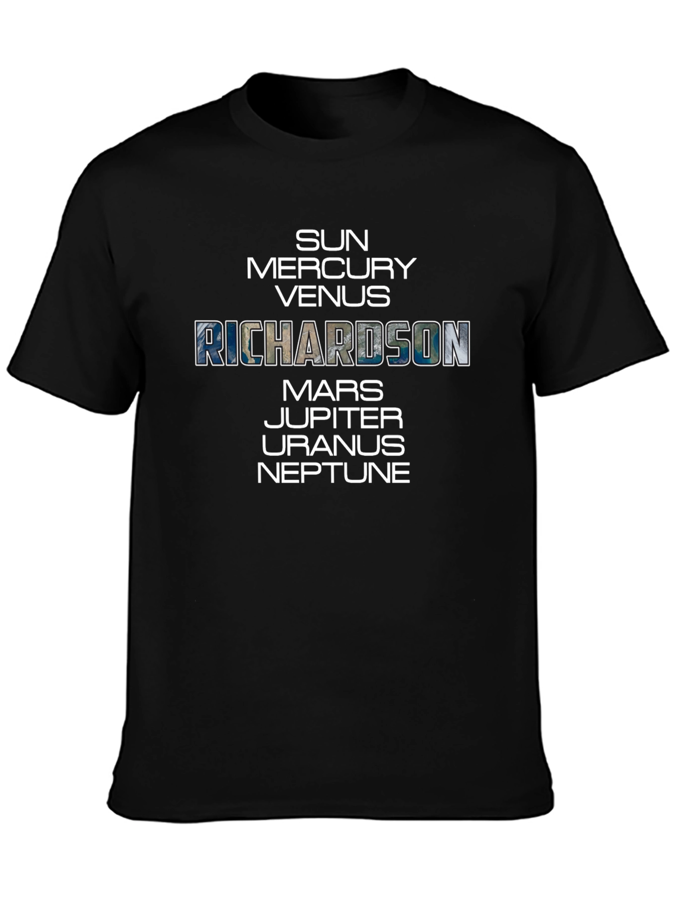 Planets Personalized T-Shirt | Unique Name Design