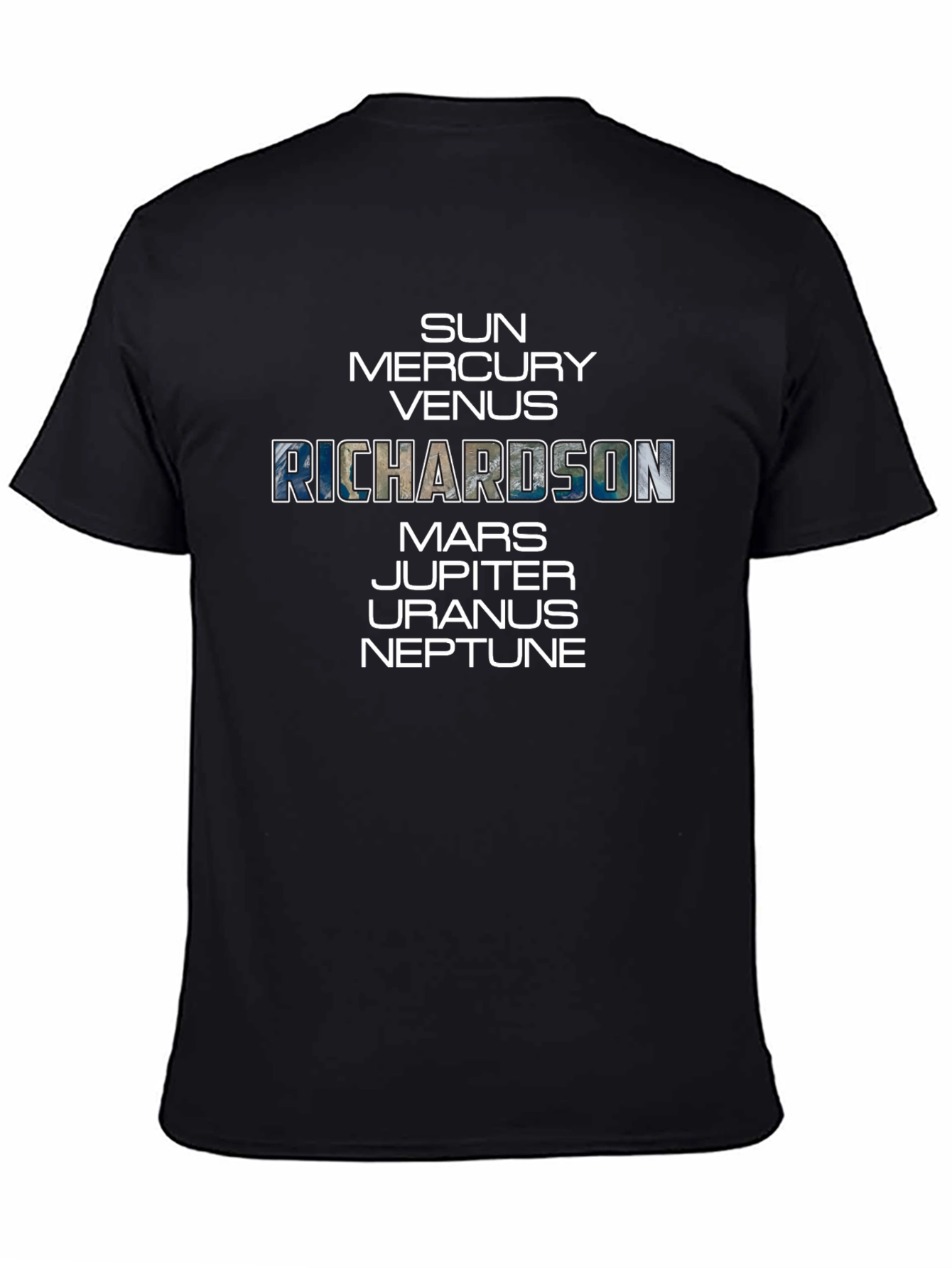 Planets Personalized T-Shirt | Unique Name Design