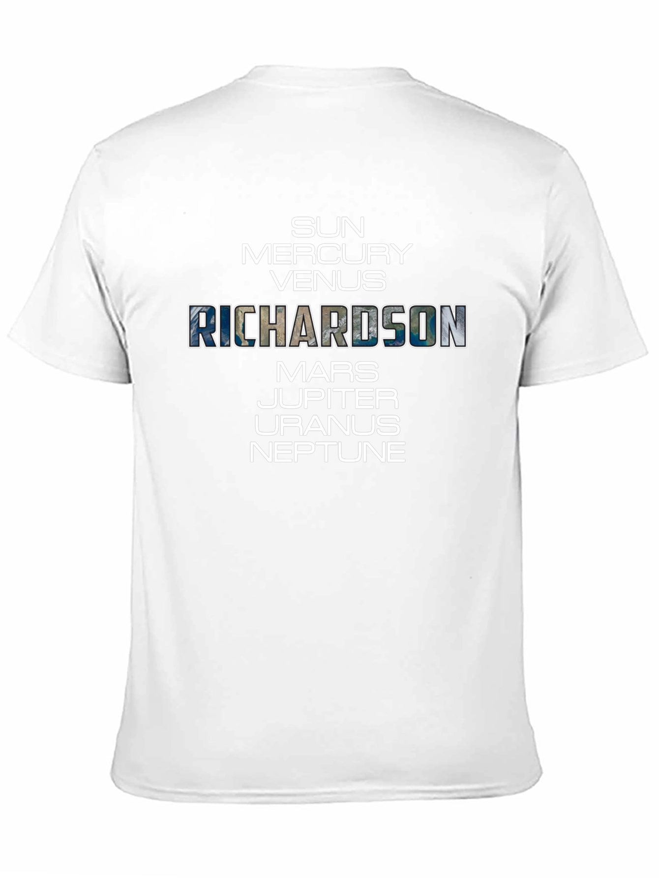Planets Personalized T-Shirt | Unique Name Design