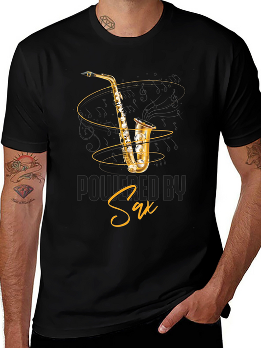 Saxophone Graphic T-Shirt - Musical Instrument Tee