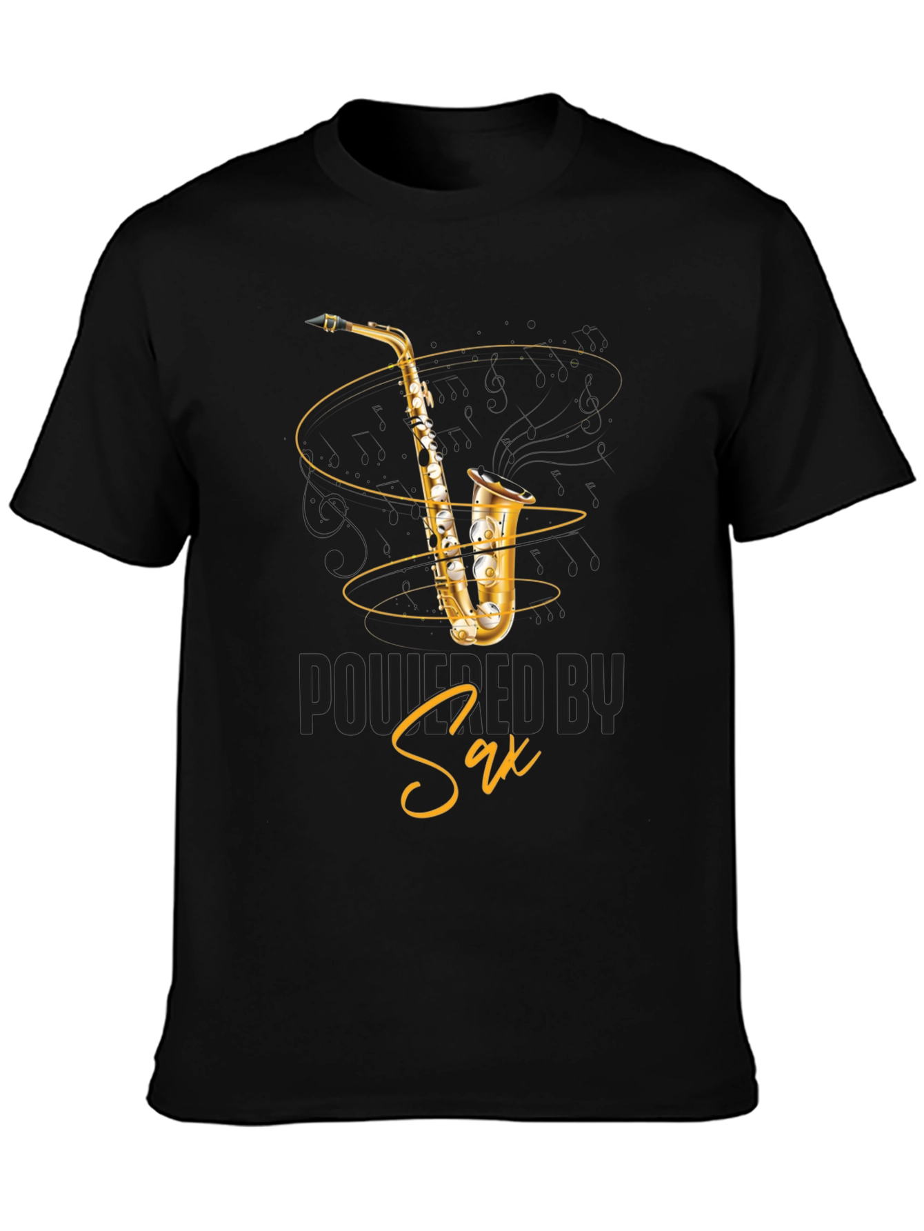 Saxophone Graphic T-Shirt - Musical Instrument Tee