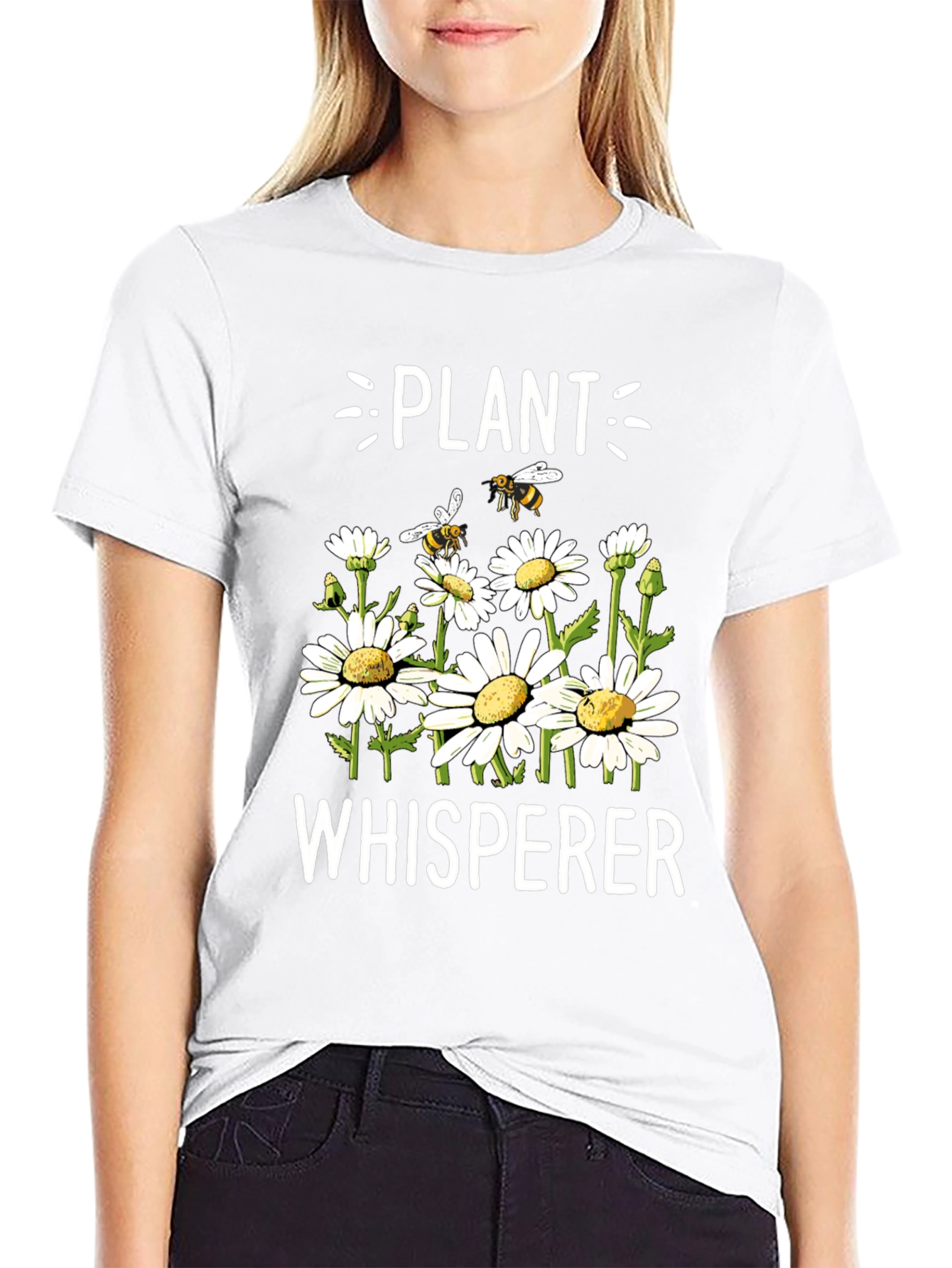 Plant Whisperer Graphic Tee - Black