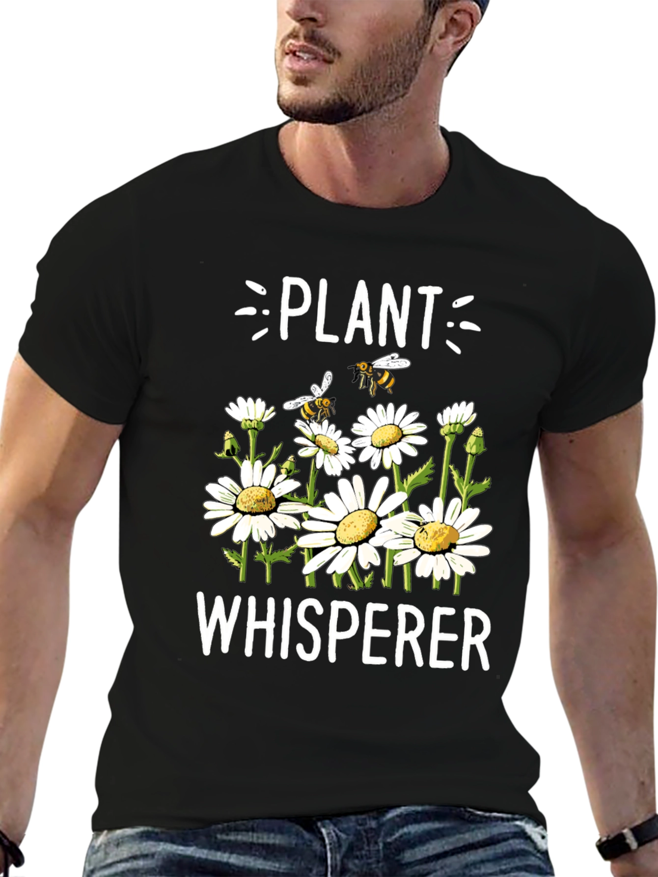Plant Whisperer Graphic Tee - Black