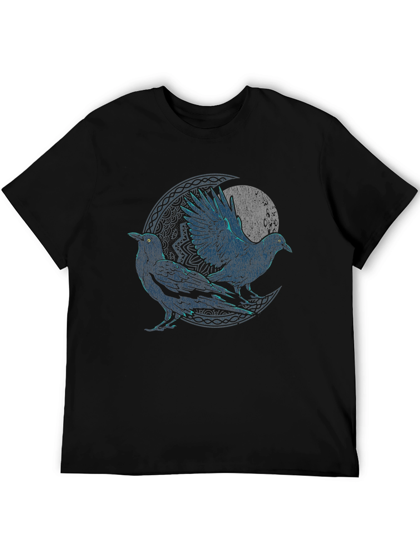 Mystic Raven Graphic T-Shirt - Black