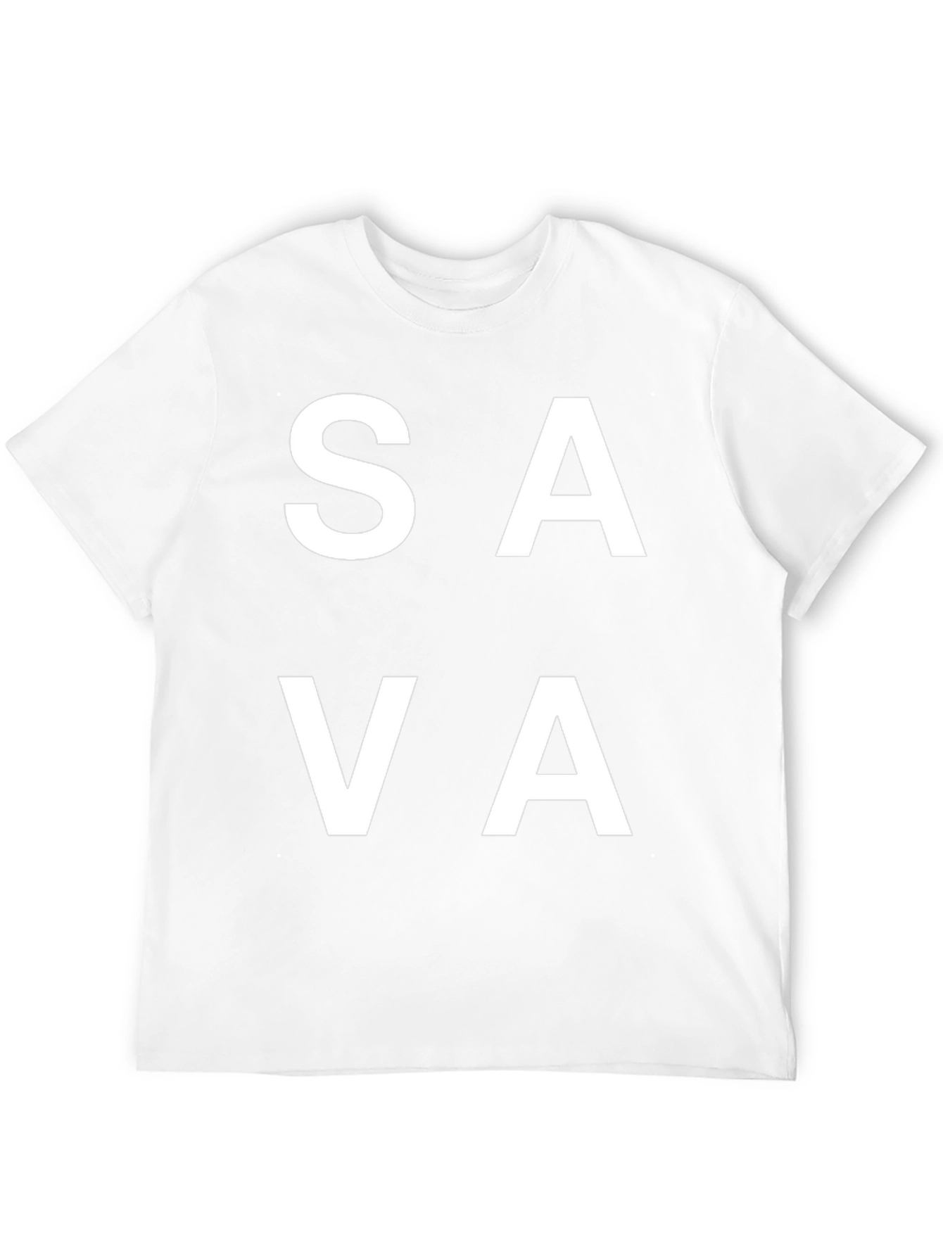 SAVA Graphic Tee - Casual Black T-Shirt