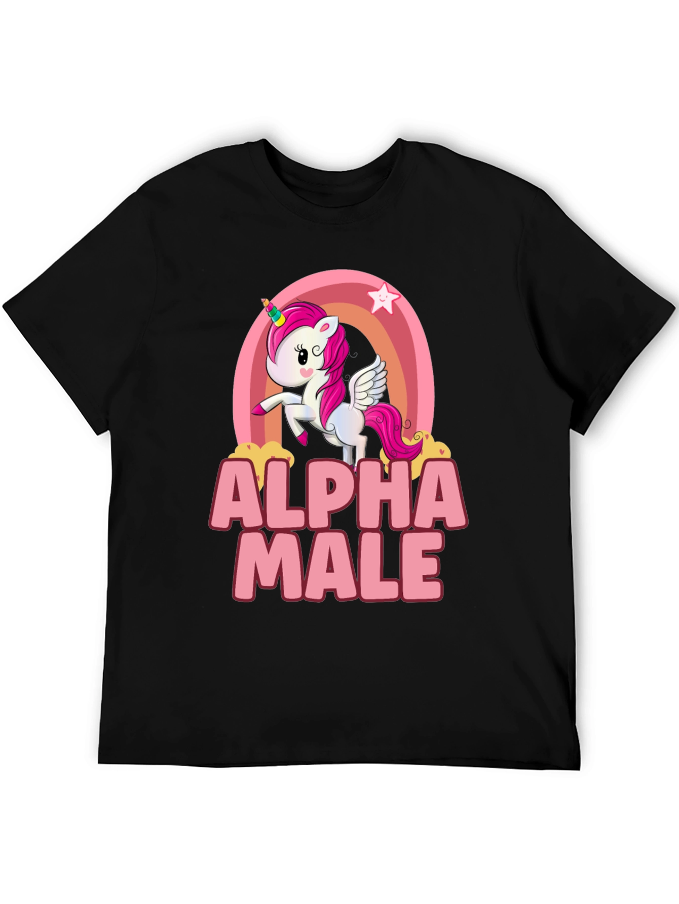 Alpha Male Unicorn Rainbow T-Shirt
