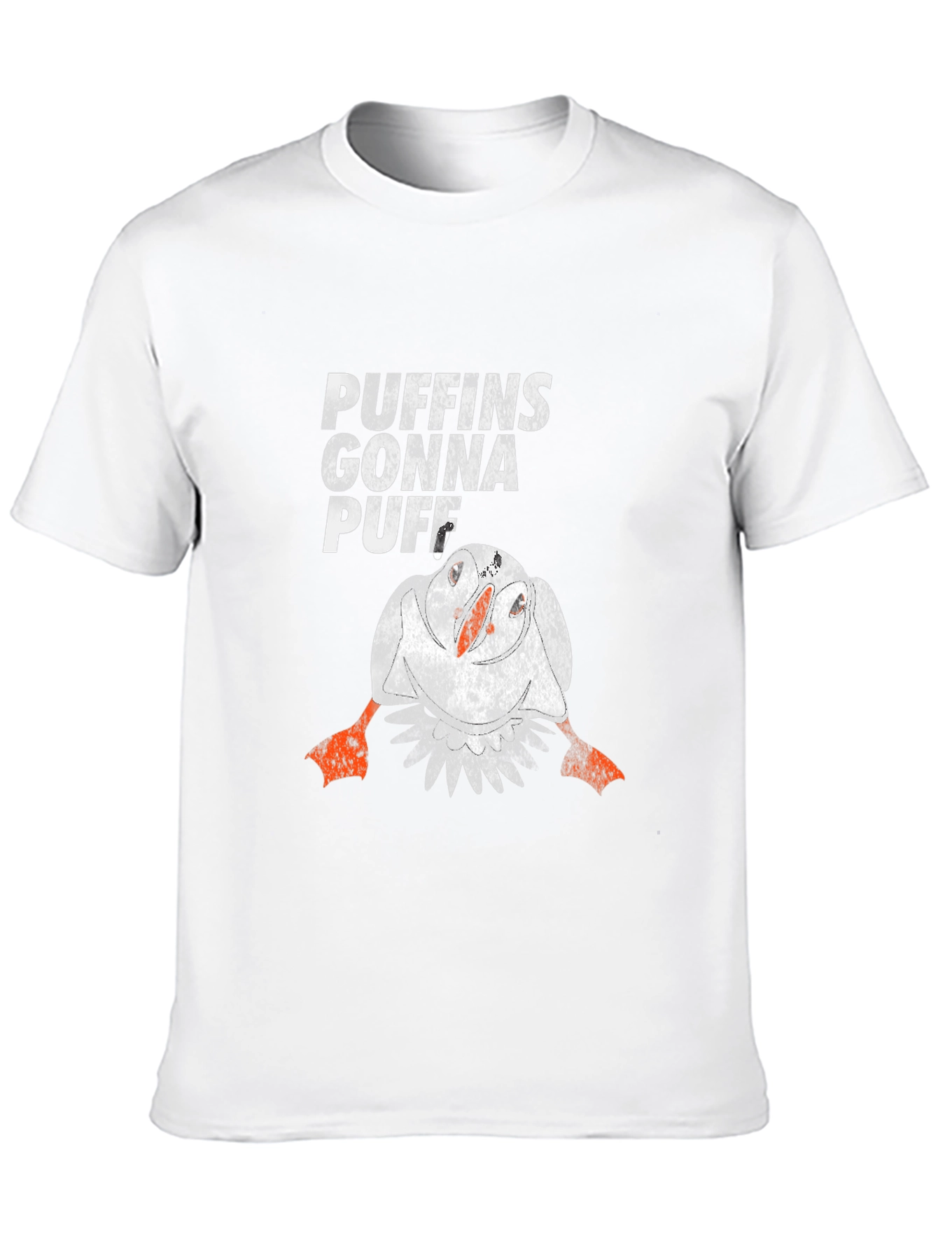 Puffins Gonna Puff Black T-Shirt