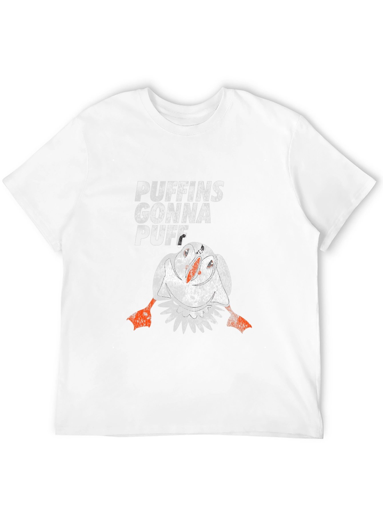 Puffins Gonna Puff Black T-Shirt