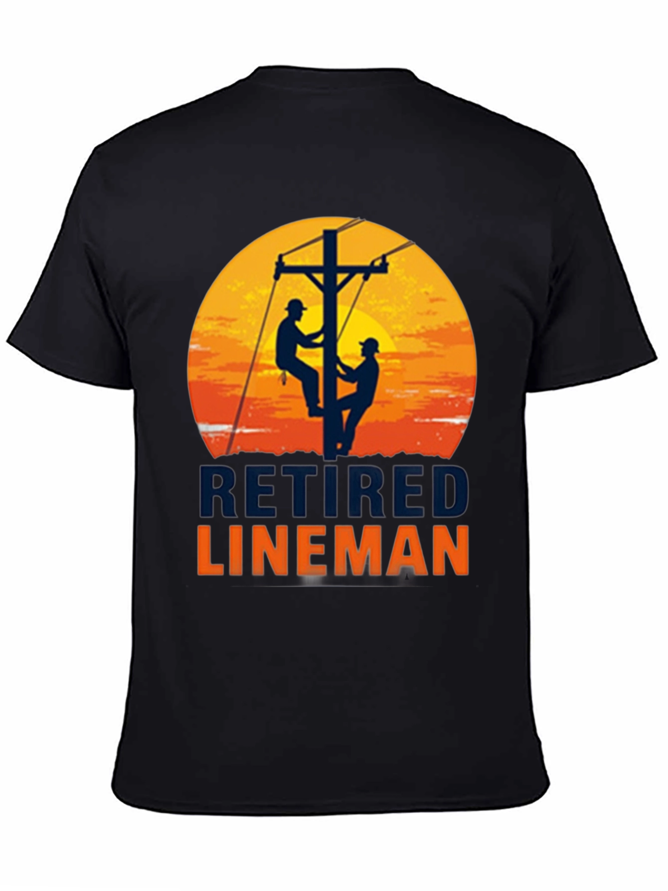 Retired Lineman Graphic T-Shirt