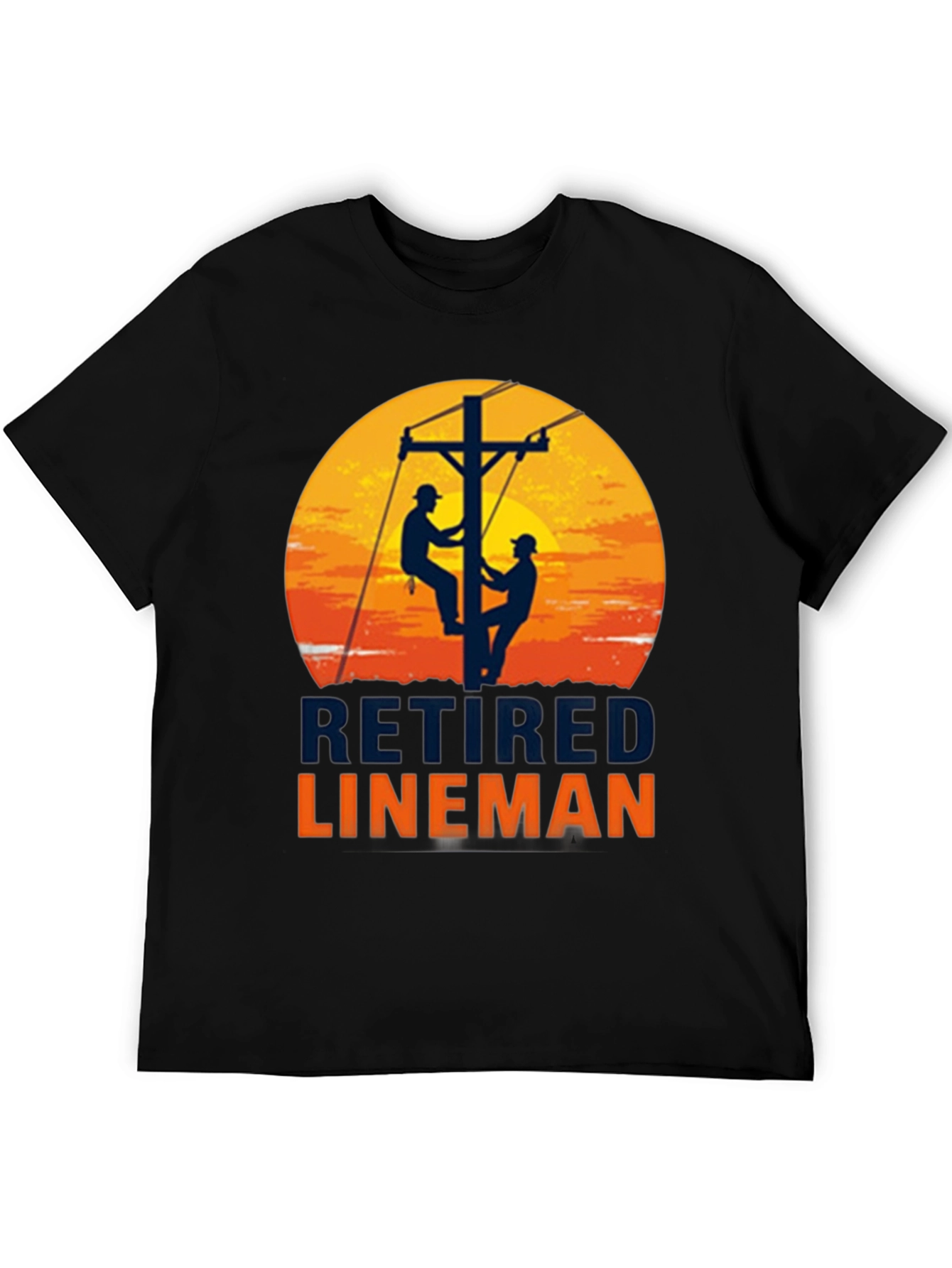 Retired Lineman Graphic T-Shirt