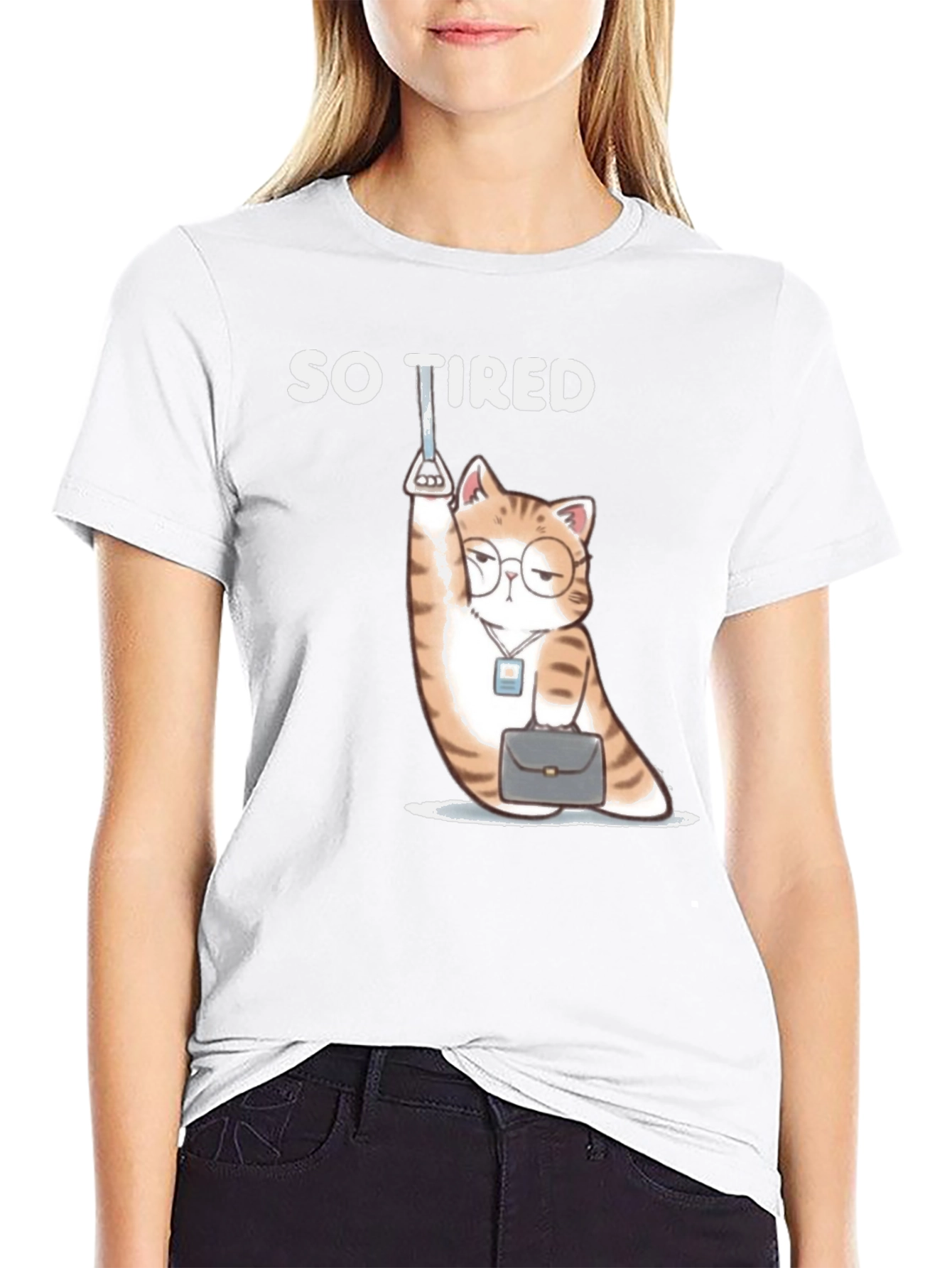 So Tired Cat T-Shirt