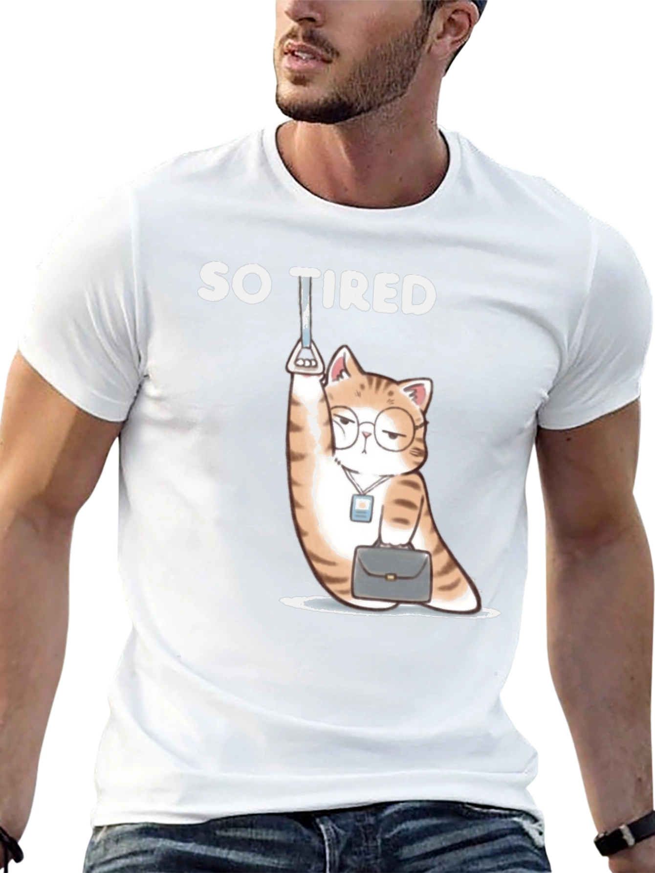 So Tired Cat T-Shirt