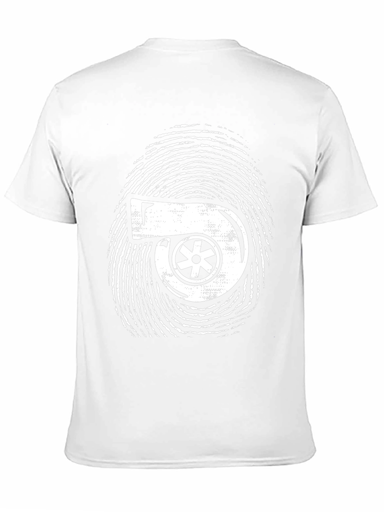 Turbo Fingerprint Black T-Shirt - Automotive Enthusiast Apparel