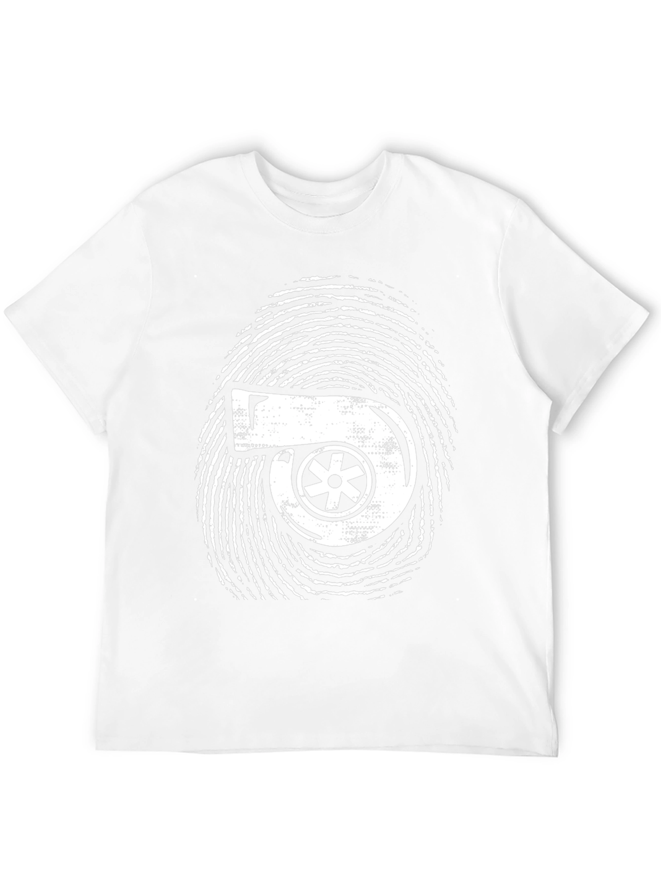 Turbo Fingerprint Black T-Shirt - Automotive Enthusiast Apparel