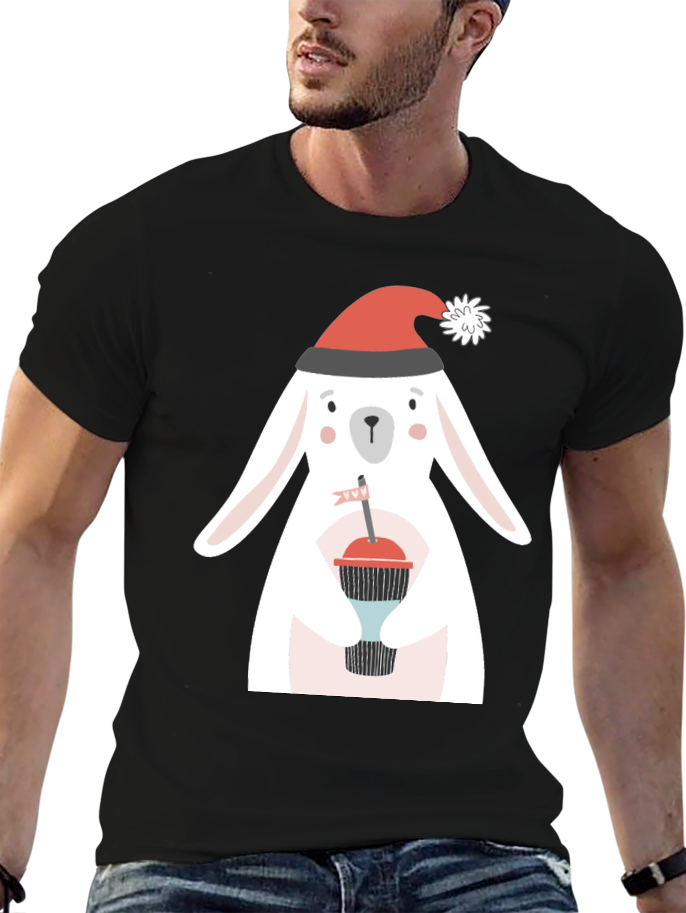 Festive Rabbit Christmas T-Shirt