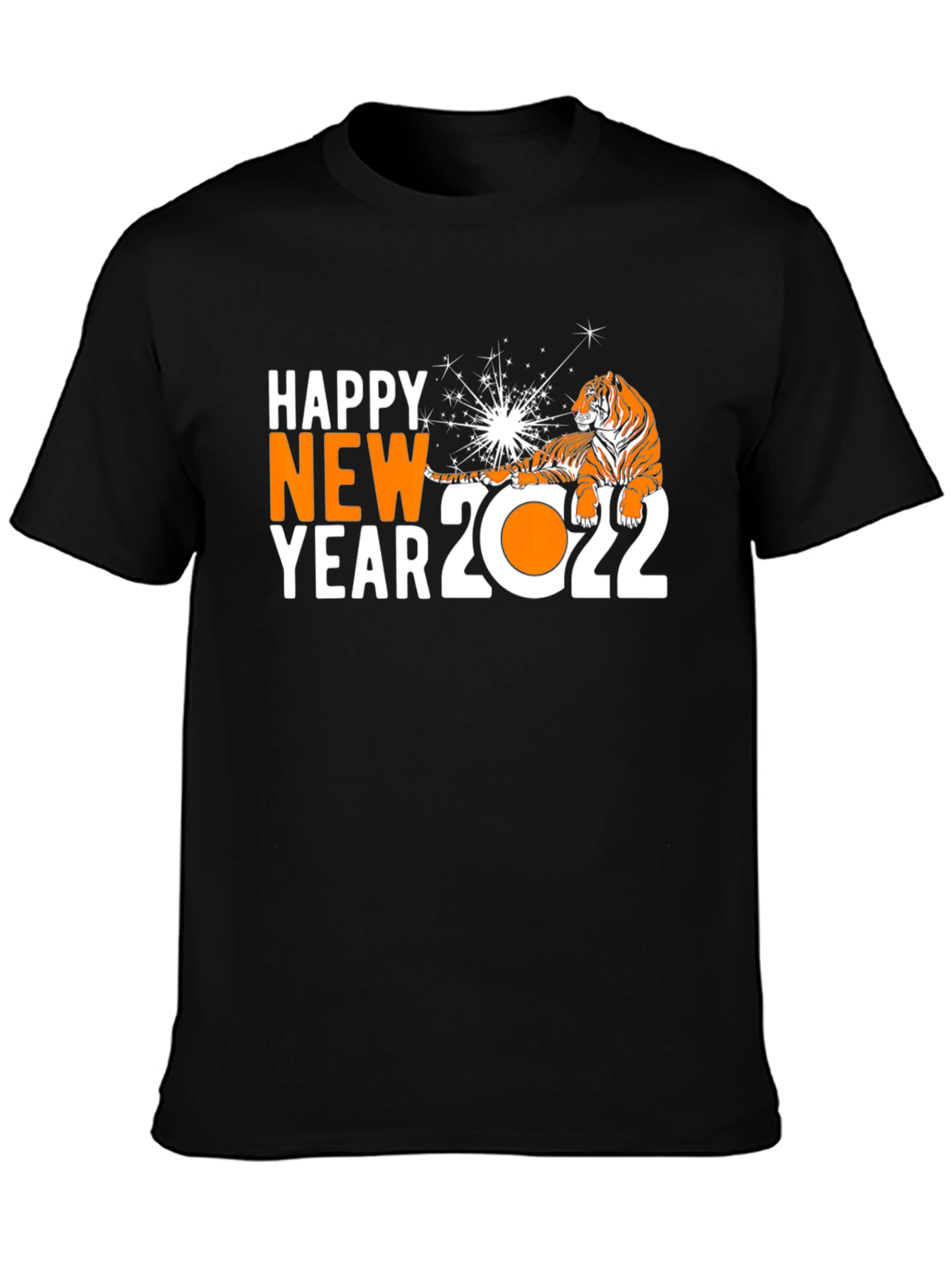 Happy New Year 2022 Tiger Graphic T-Shirt