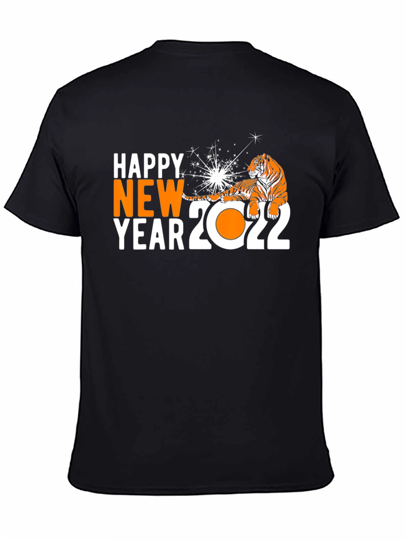 Happy New Year 2022 Tiger Graphic T-Shirt