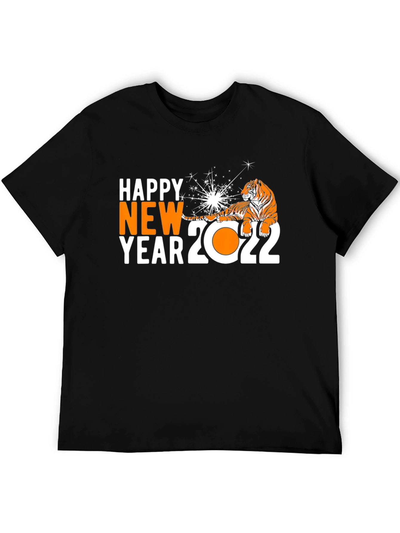 Happy New Year 2022 Tiger Graphic T-Shirt