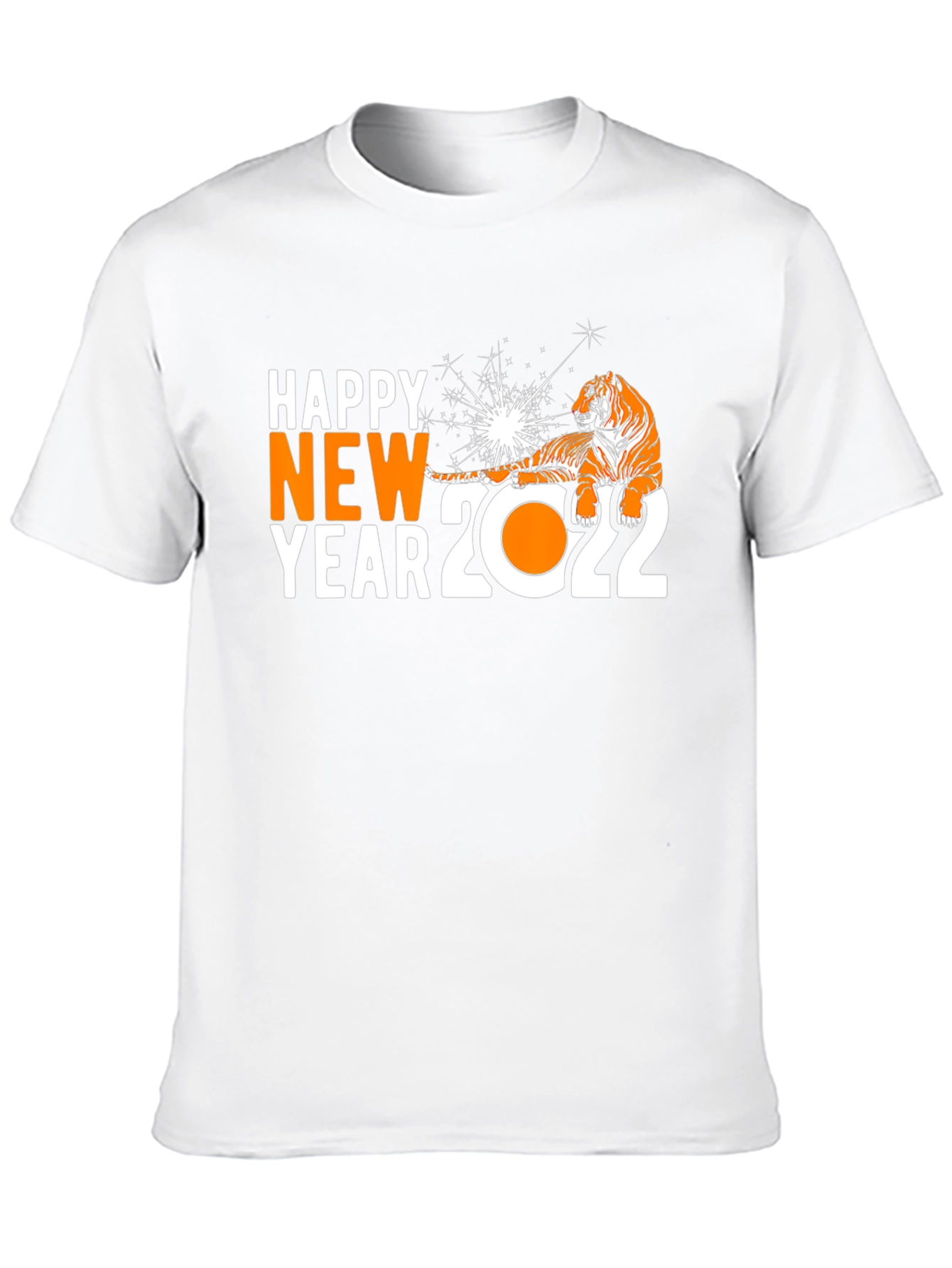 Happy New Year 2022 Tiger Graphic T-Shirt