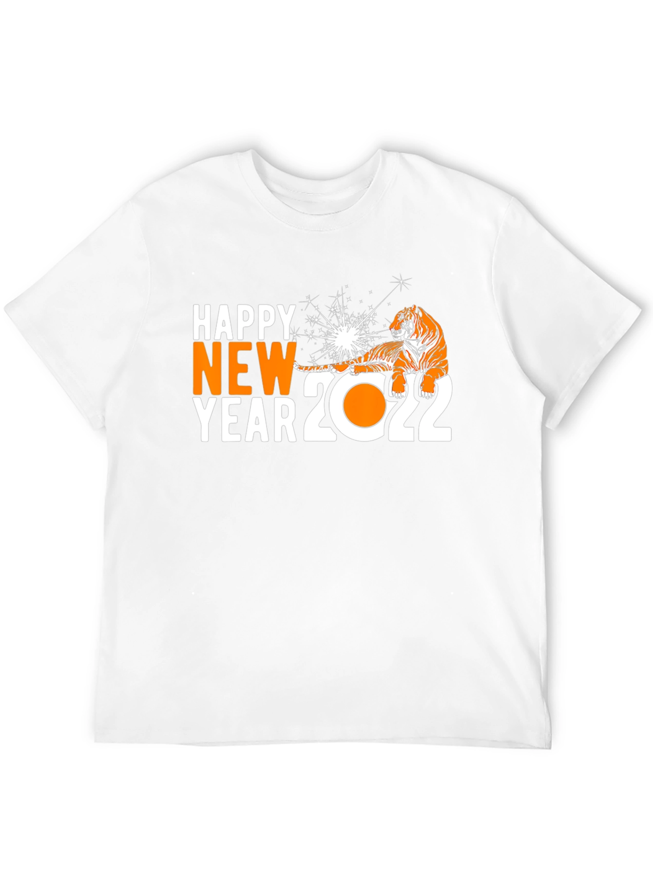 Happy New Year 2022 Tiger Graphic T-Shirt