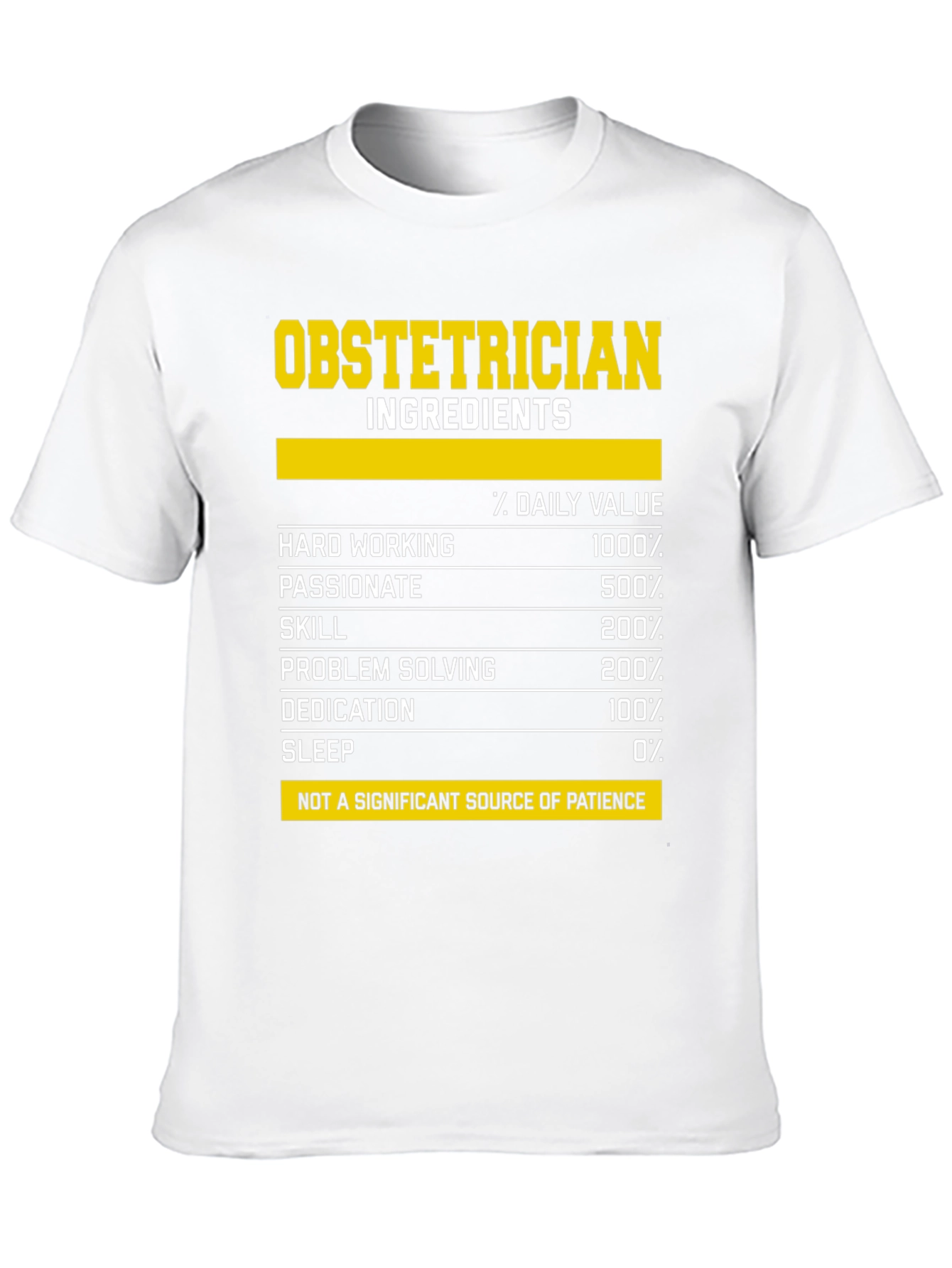 Obstetrician Ingredients T-Shirt: Humorous & Unique
