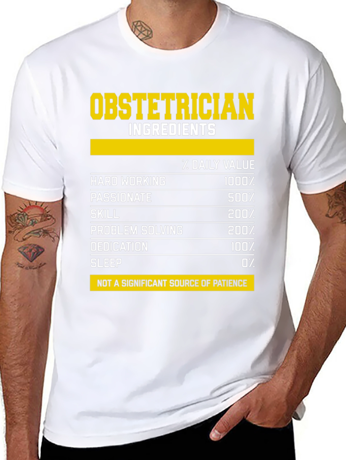 Obstetrician Ingredients T-Shirt: Humorous & Unique