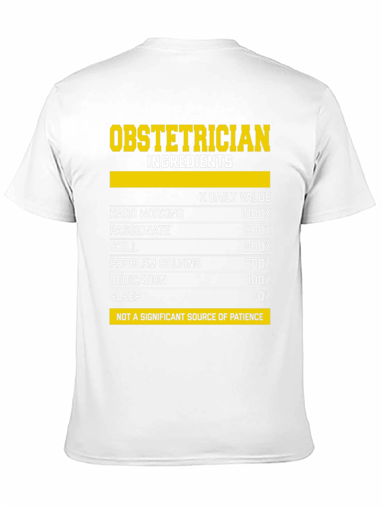 Obstetrician Ingredients T-Shirt: Humorous & Unique