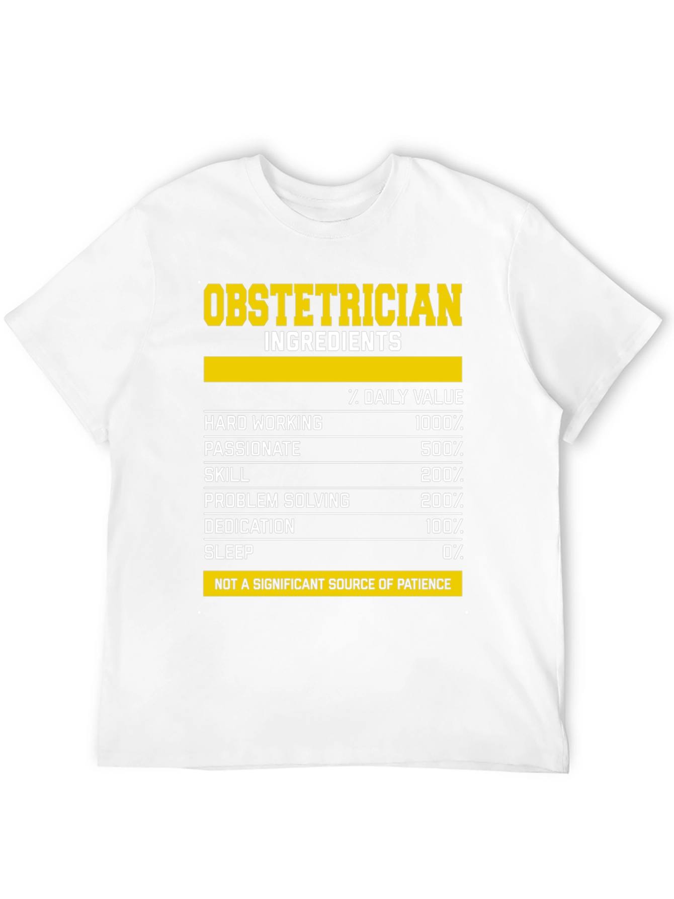 Obstetrician Ingredients T-Shirt: Humorous & Unique