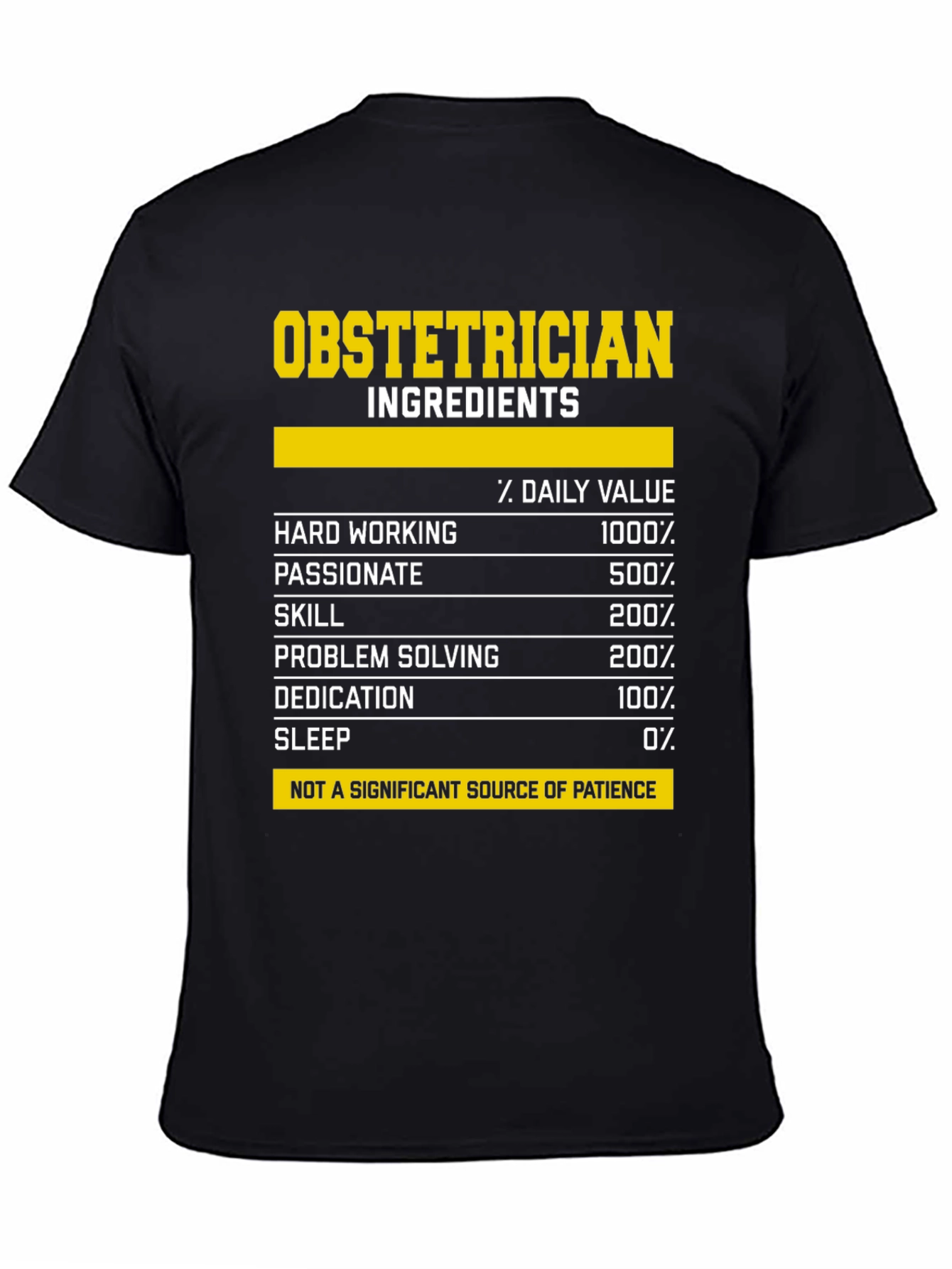 Obstetrician Ingredients T-Shirt: Humorous & Unique